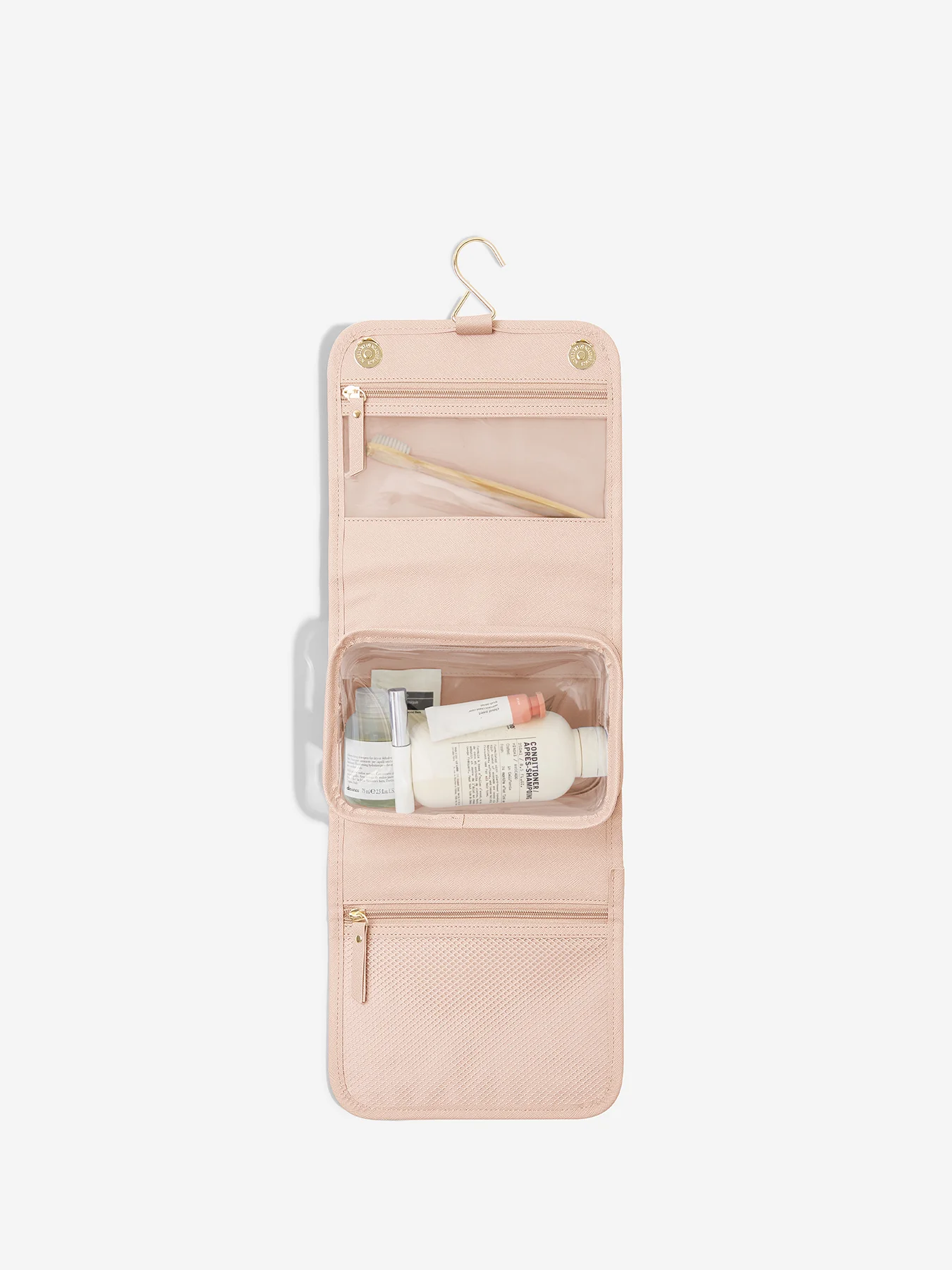 Hanging Wash Bag Small Oatmeal Pink - Image 7