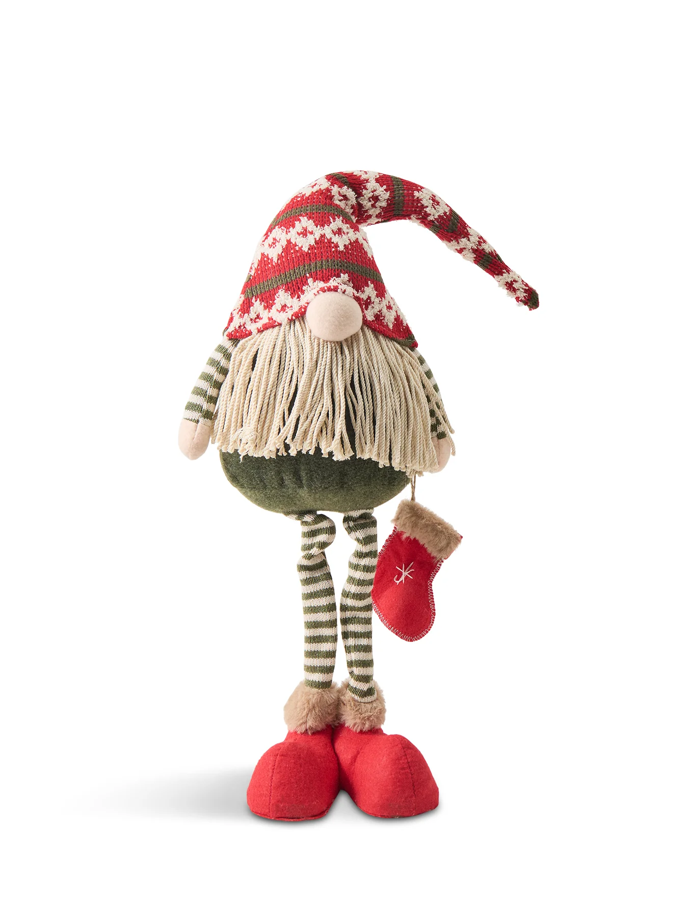 Knitted Hat Standing Gonk Christmas Decoration