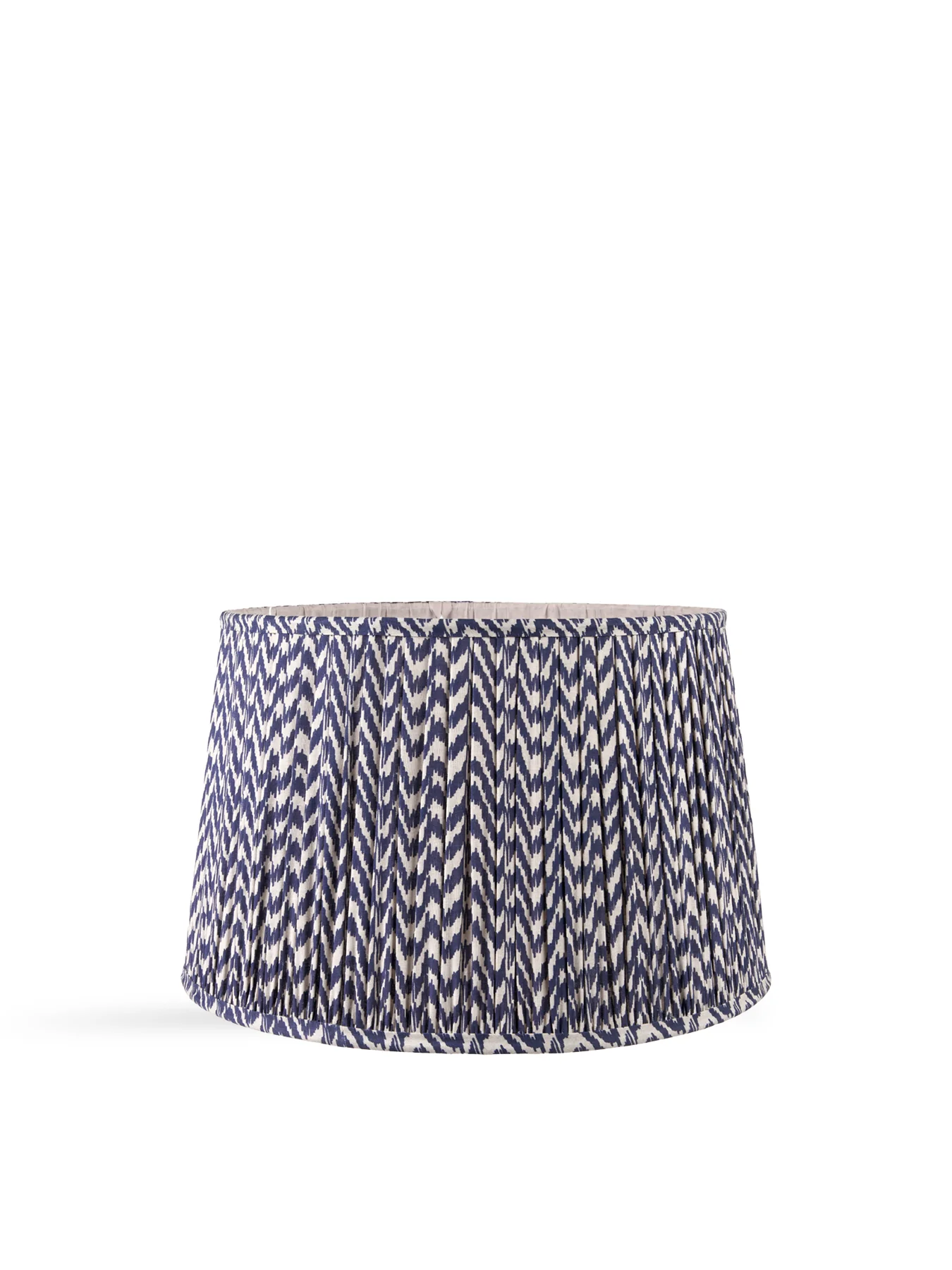 Chevron Mushroom Pleat Shade Blue 50cm