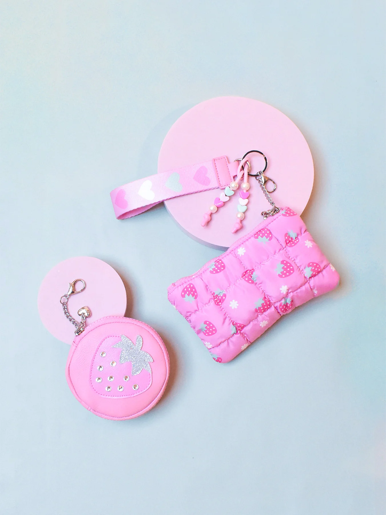 Kids' Berry Double Coin Purse Wristlet Multi - Image 2