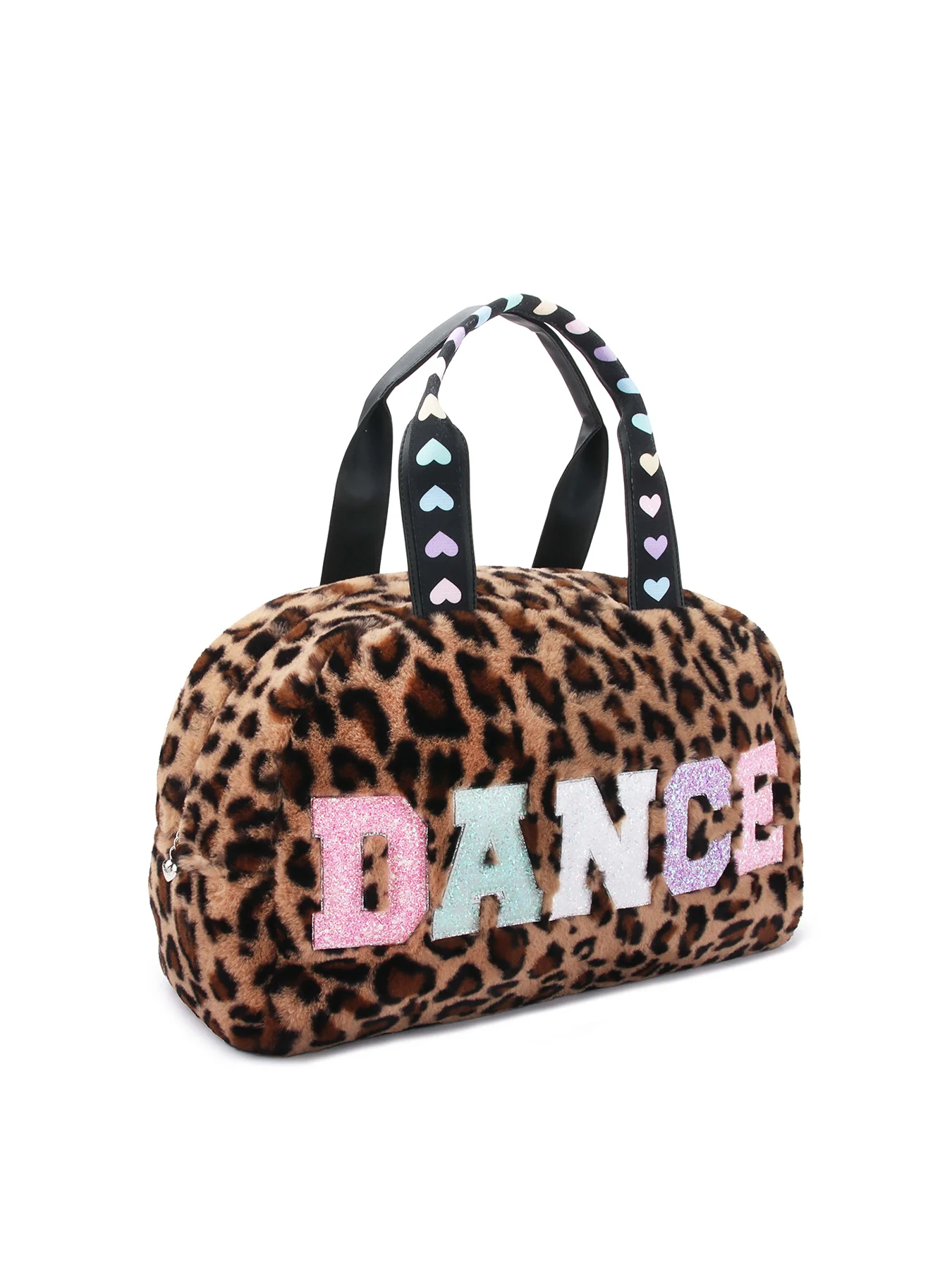 Leopard Fur Dance Medium Duffle Brown - Image 2