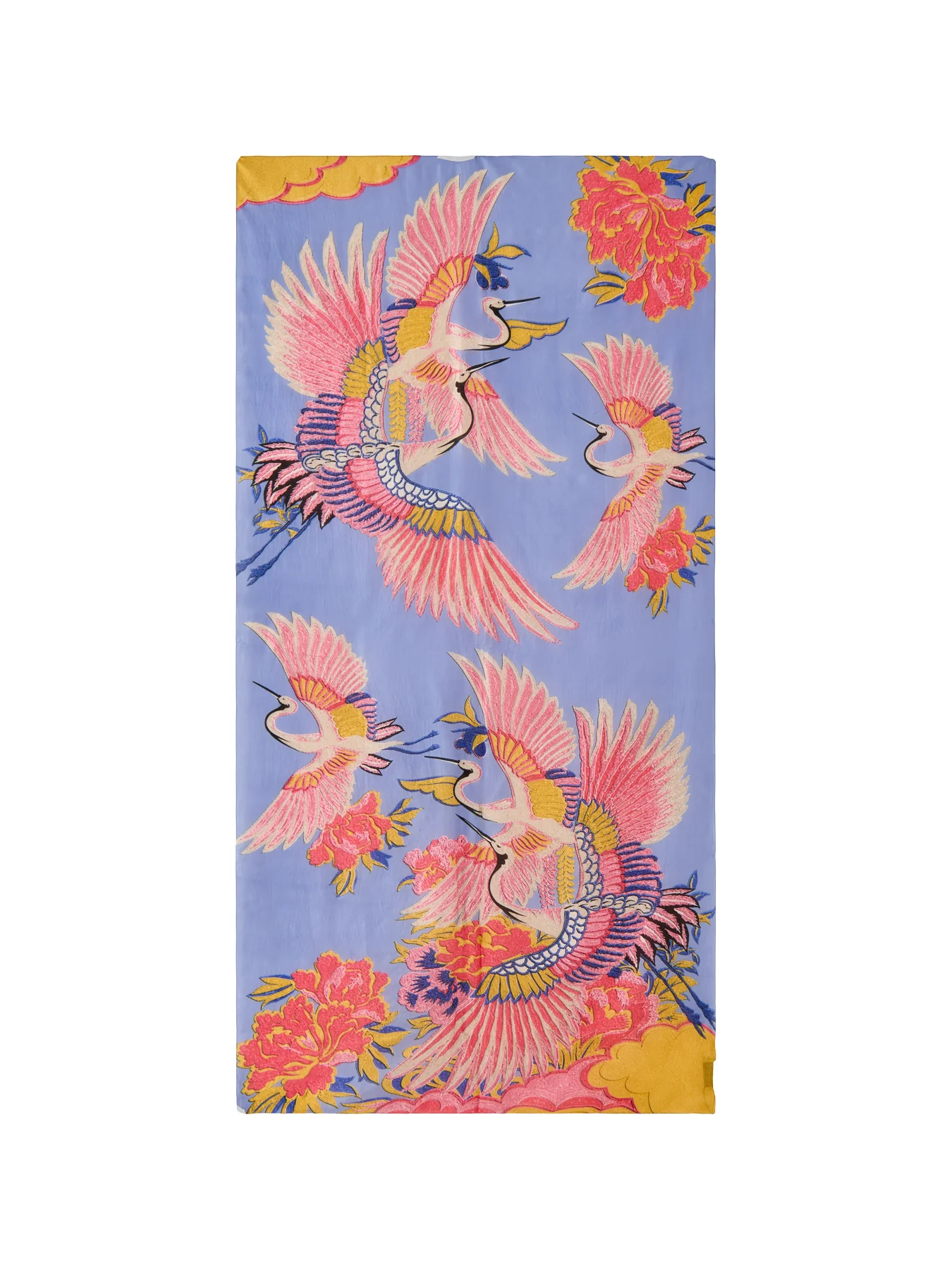 Crane Scarf Periwinkle Purple