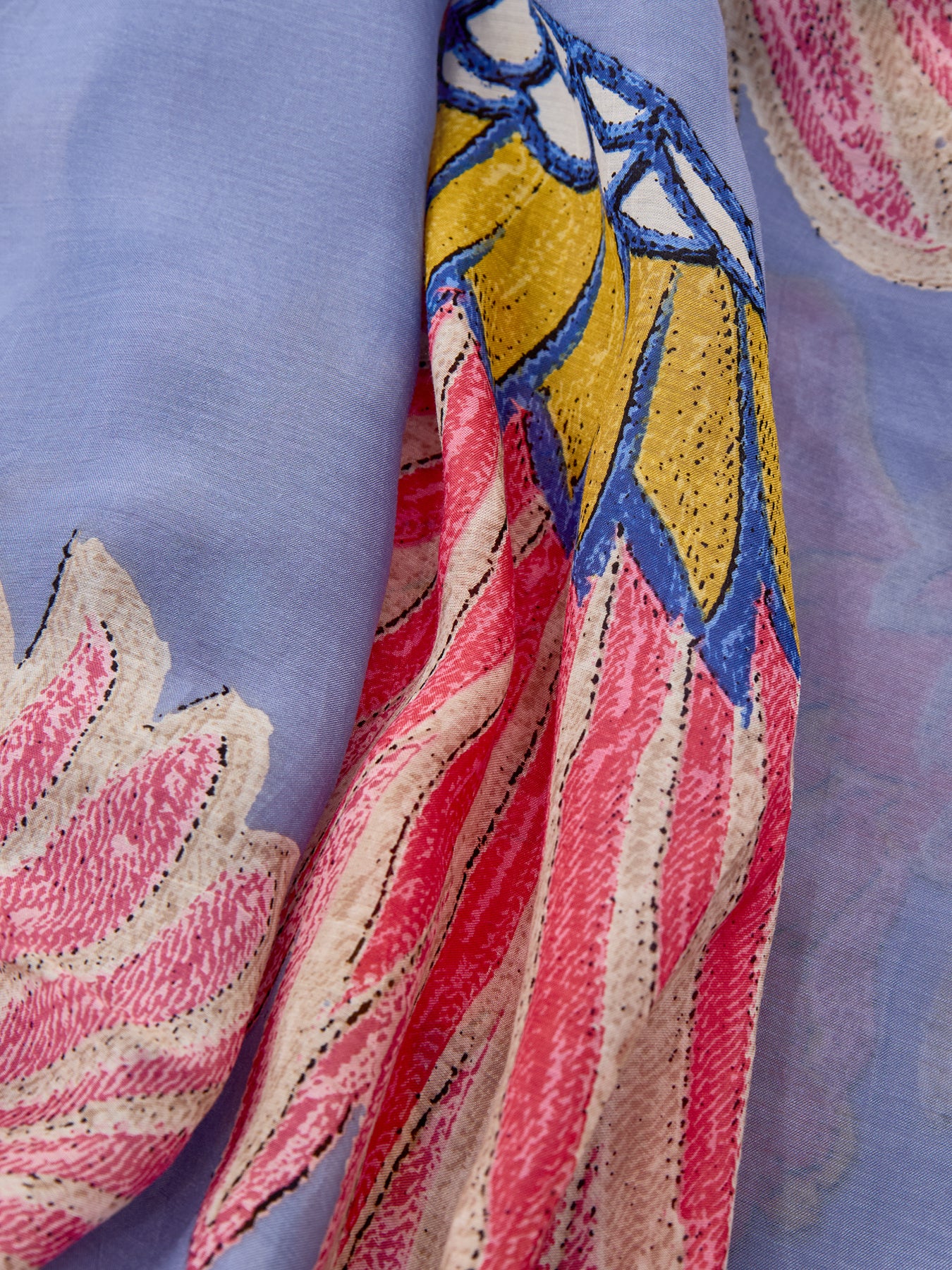 Crane Scarf Periwinkle Purple - Image 3