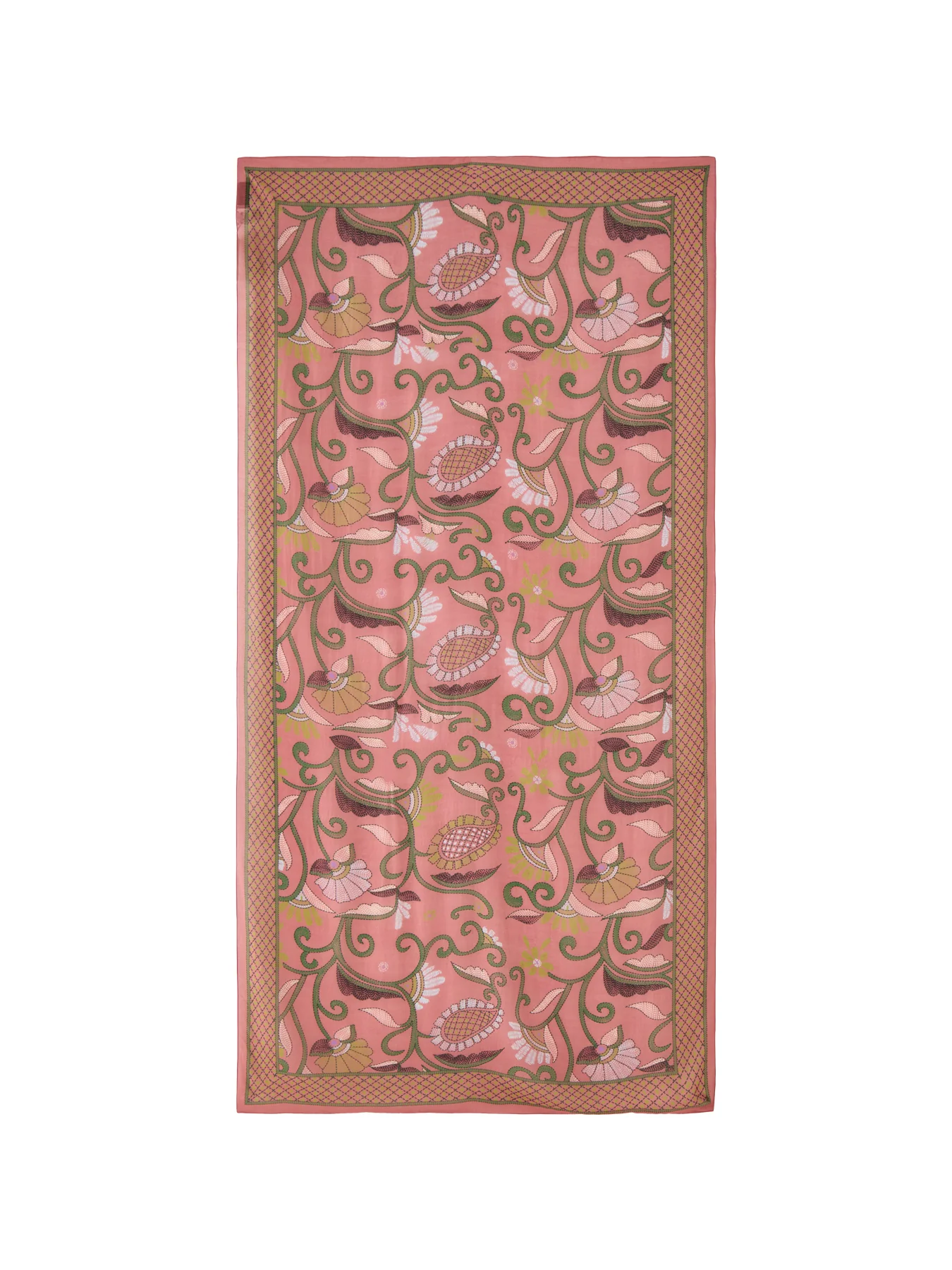 Giant Kantha Dusk Scarf Pink