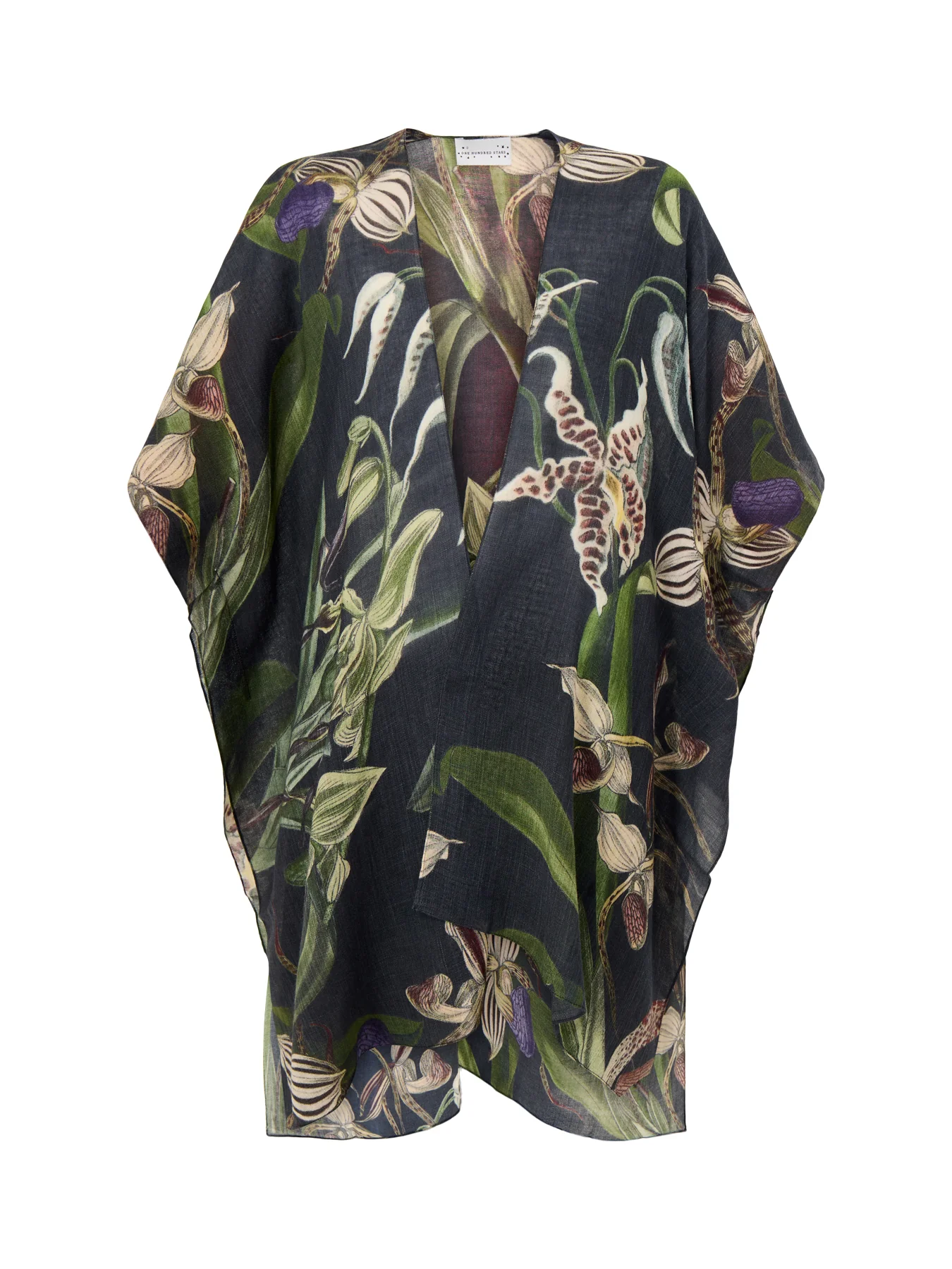 Orchid Wool Throw Black