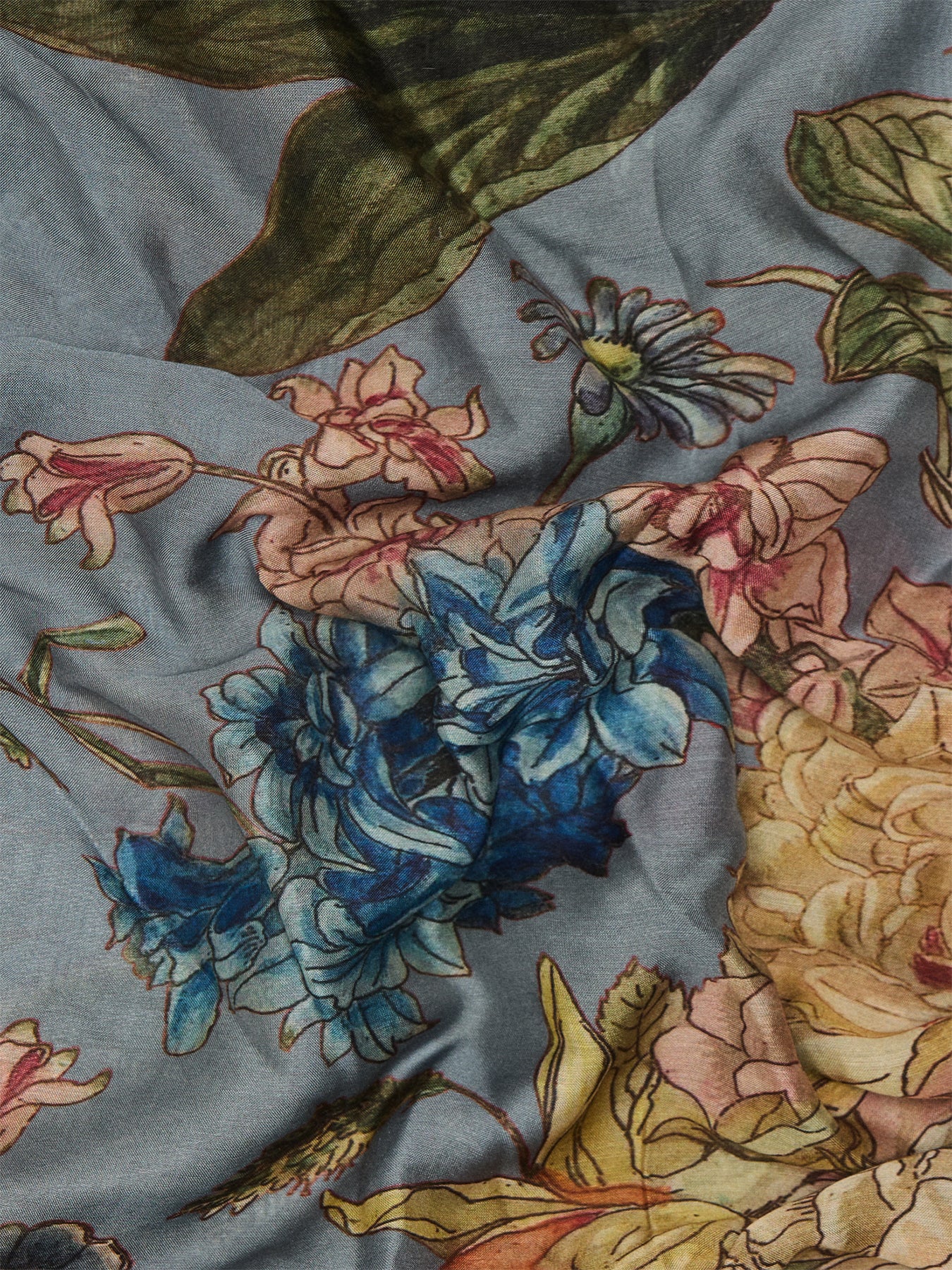 Primula Print Scarf Slate - Image 3