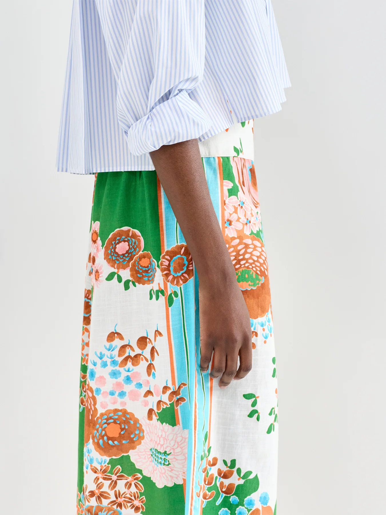 Kitsch Bouquet Wide Leg Trousers Multi - Image 3