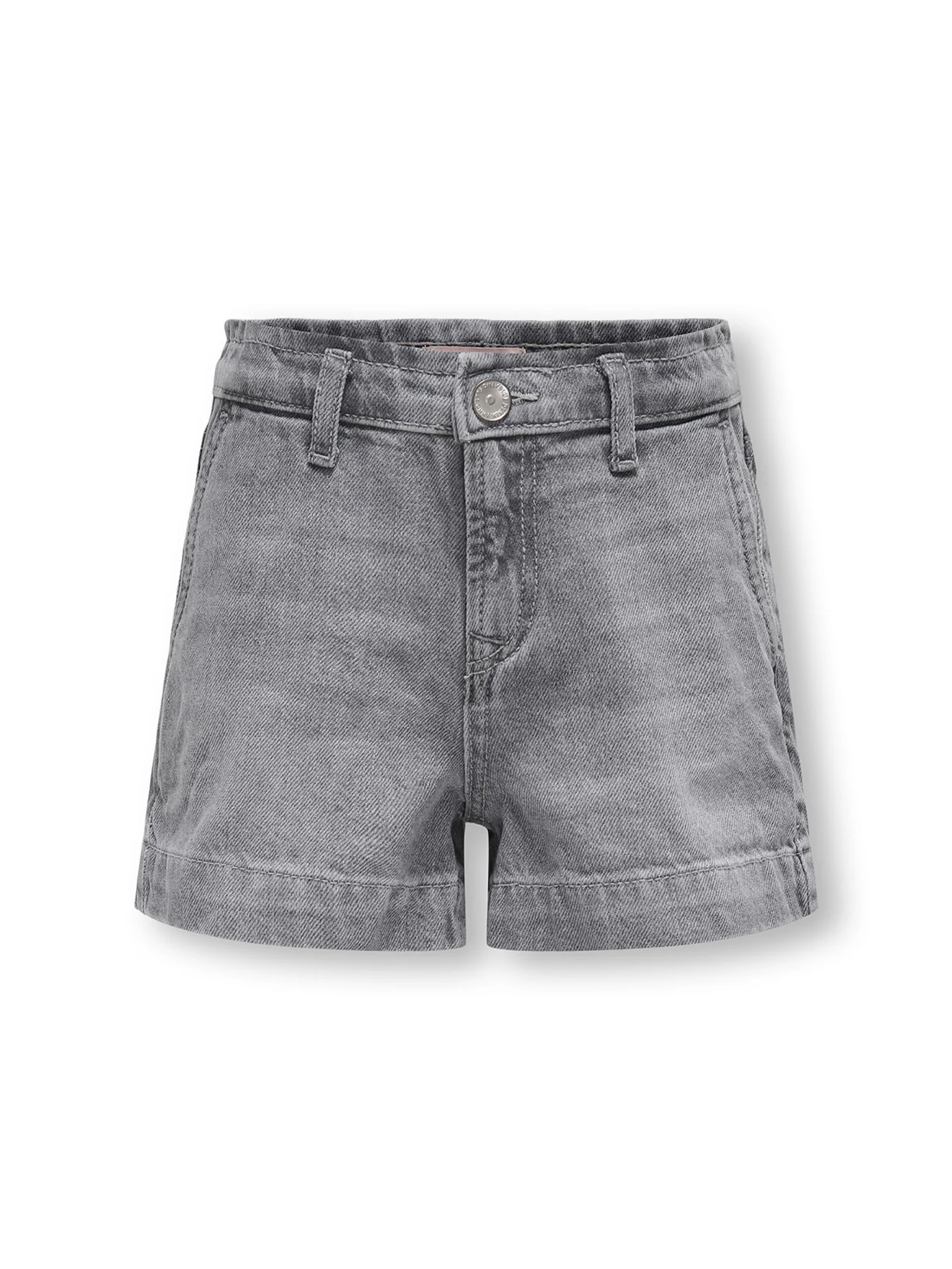 Kids' Wide Denim Shorts Grey