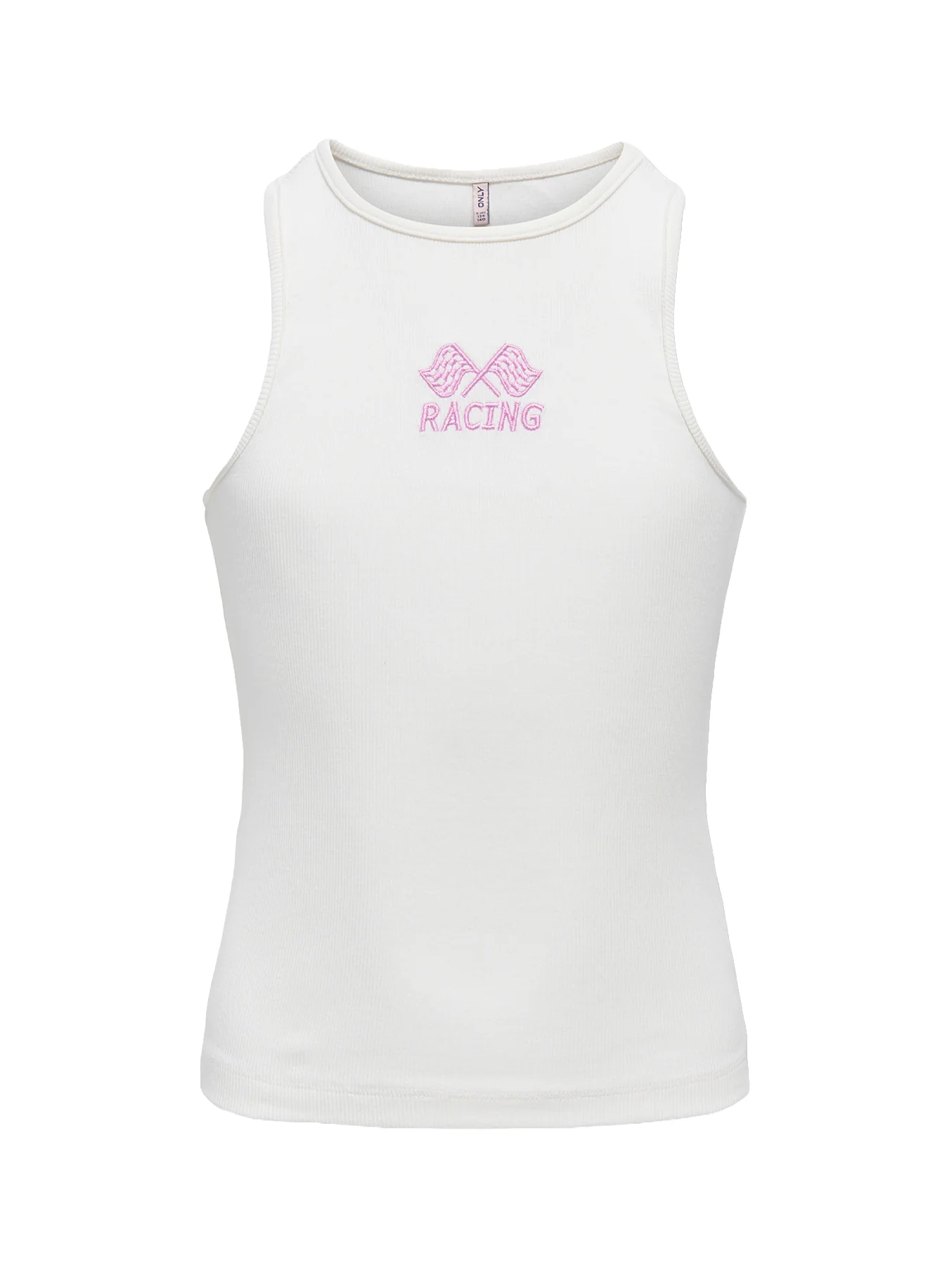 Kids' Embroidered Tank Top White