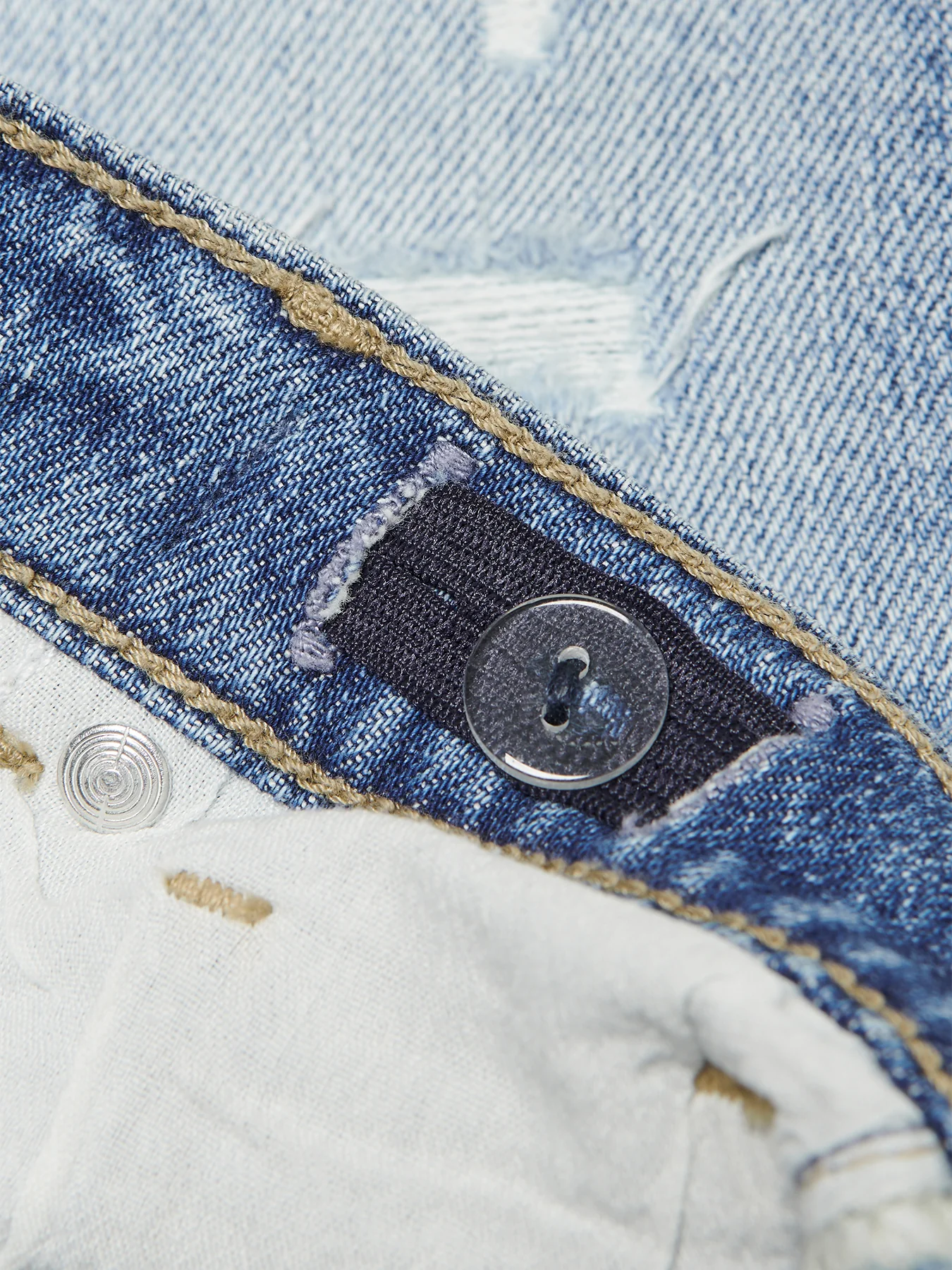 Kids' Denim Shorts Blue - Image 2