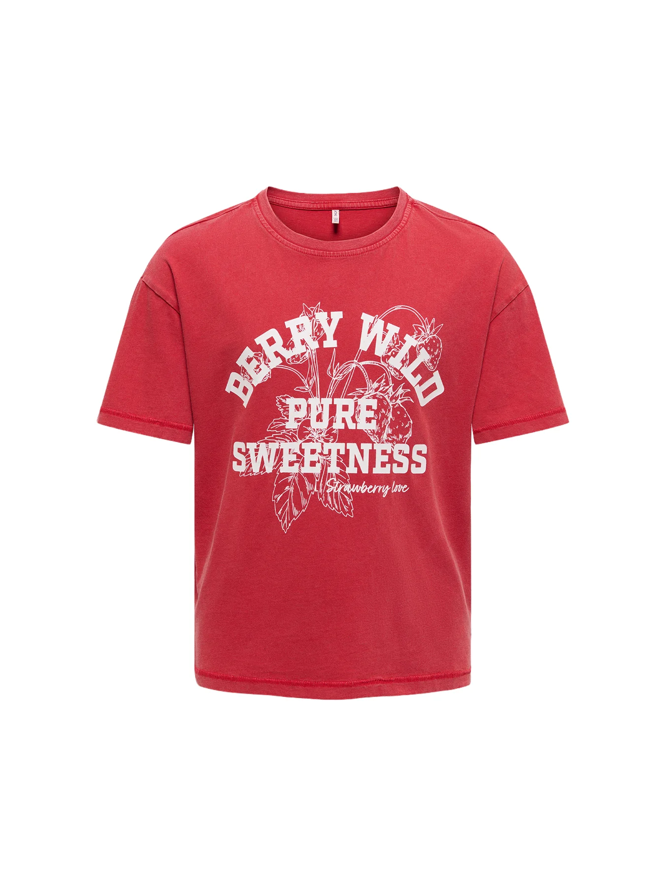 Kids' Printed Short Sleeve T-Shirt Red