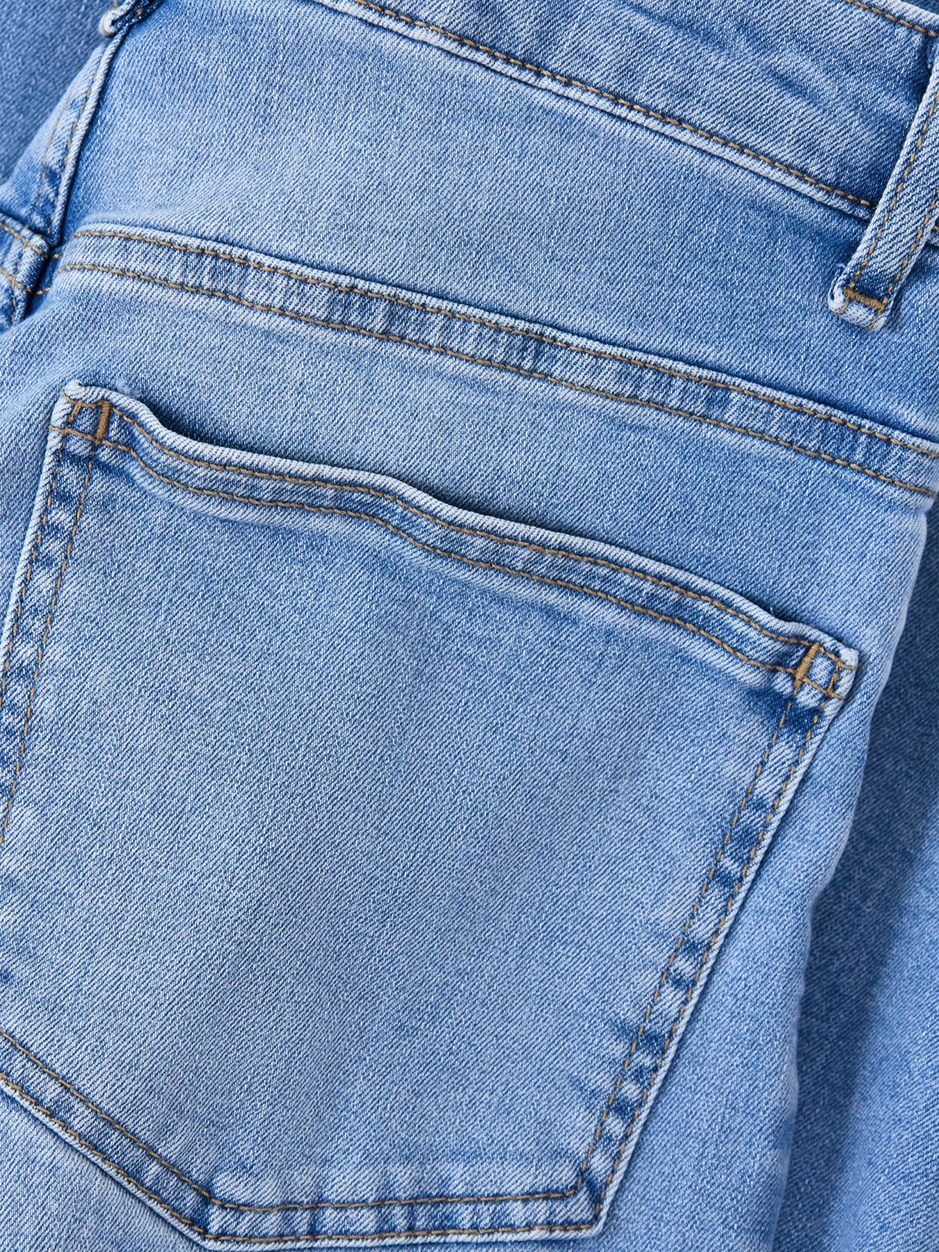 Madison High Waist Wide Leg Jeans 32 Inch Light Blue - Image 3