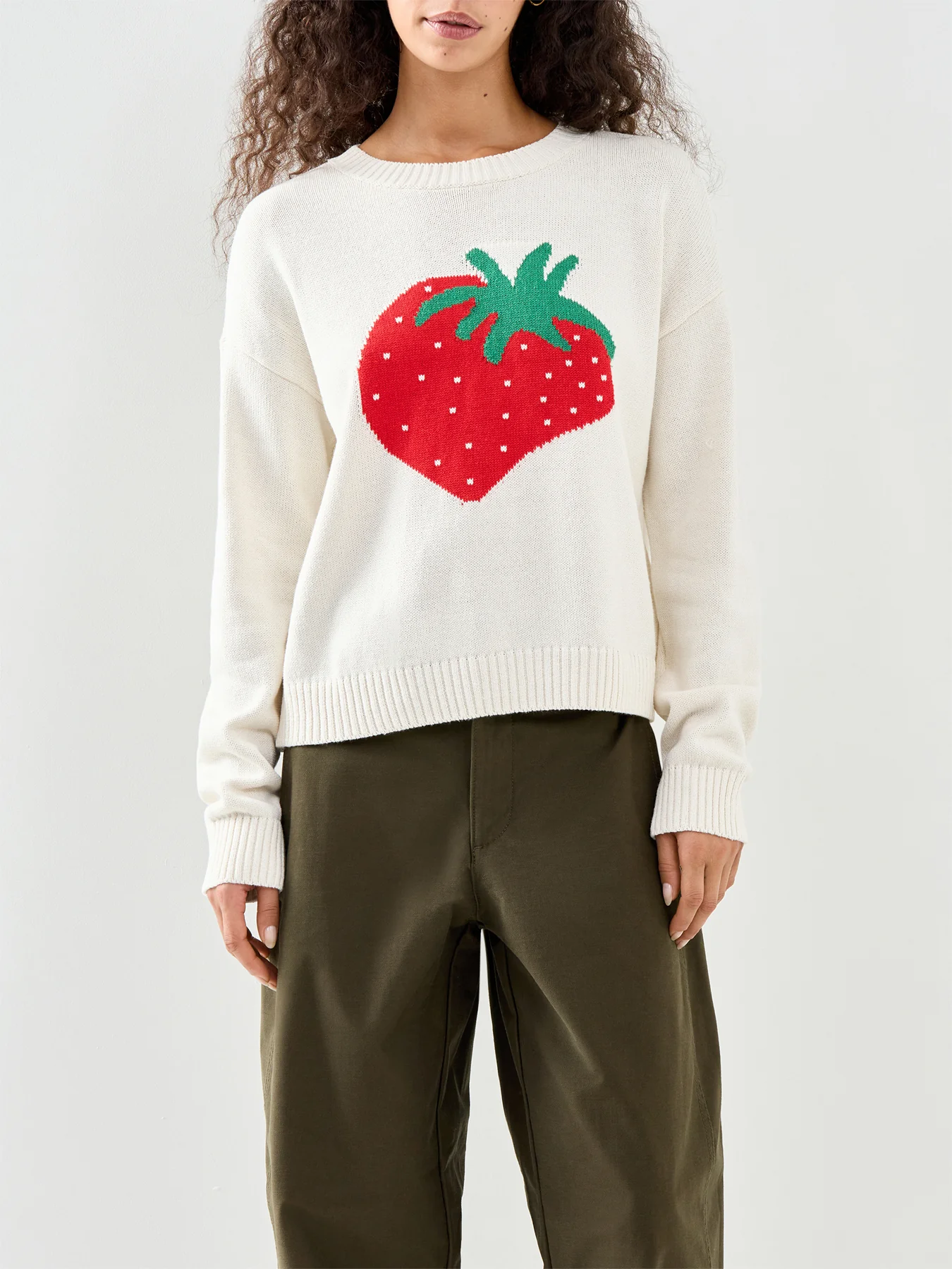 Elise Knit Jumper White - Image 4