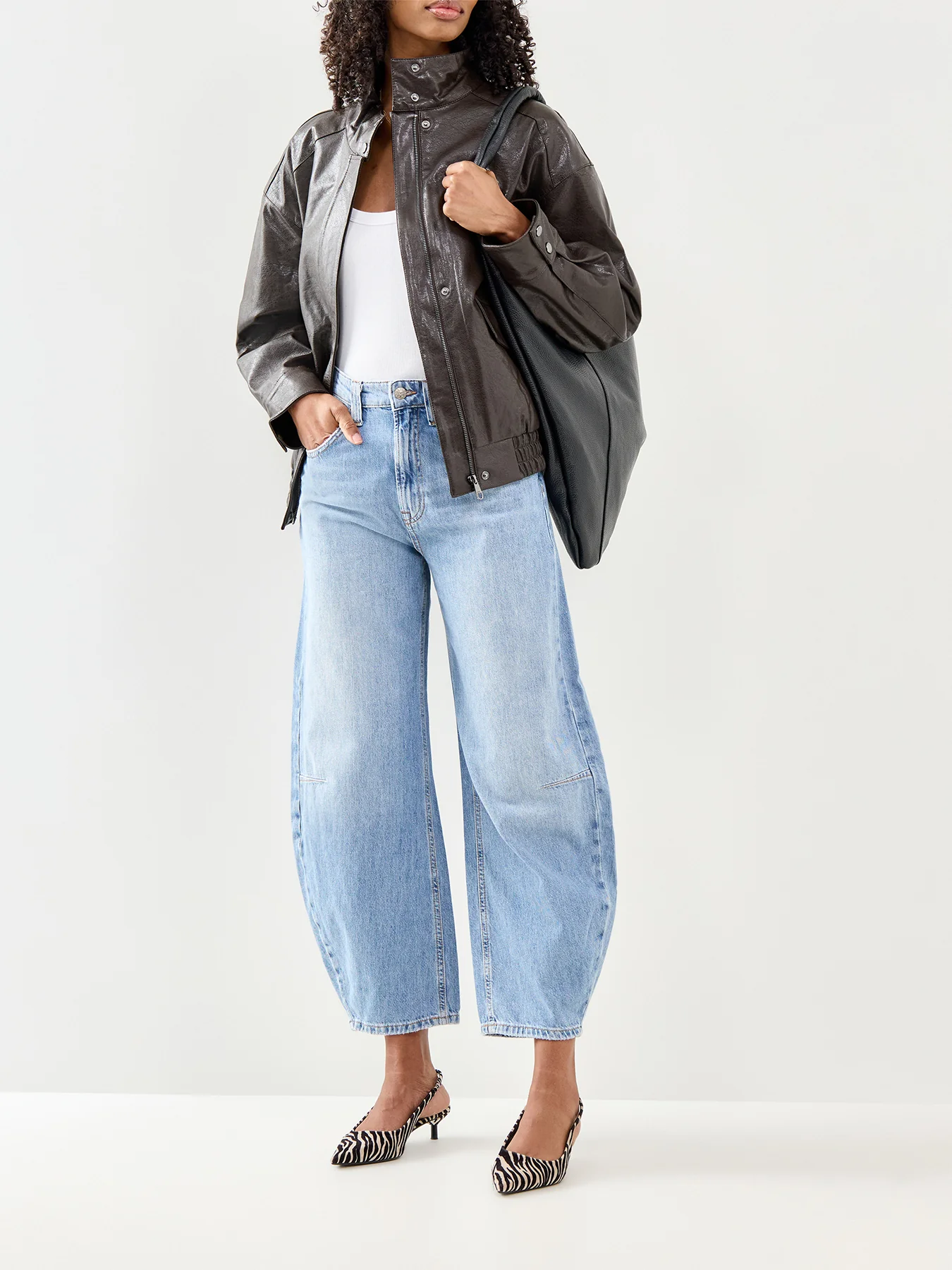 Frankie Barrel Jeans Denim 30" - Image 2