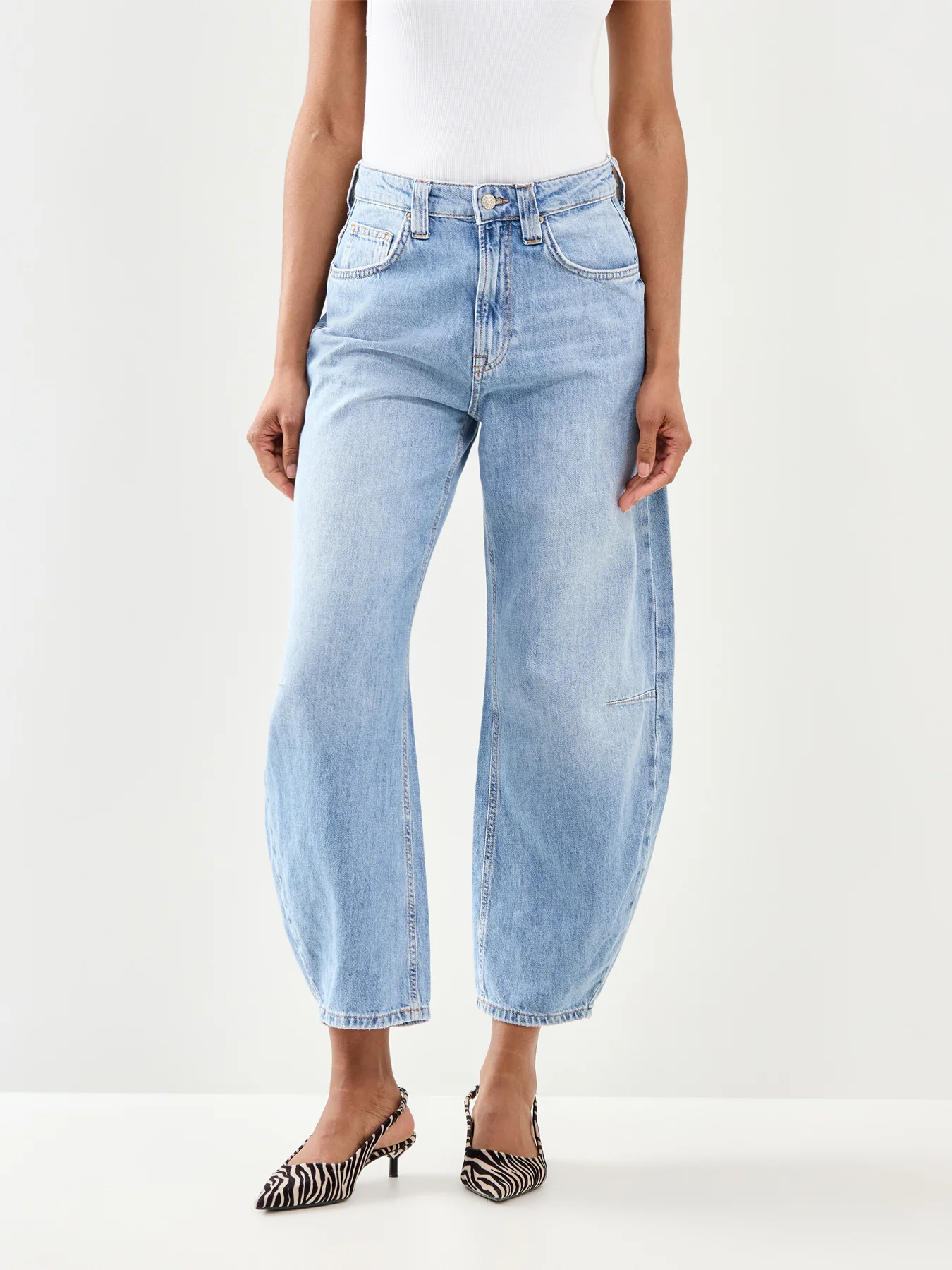 Frankie Barrel Jeans Denim 30" - Image 4