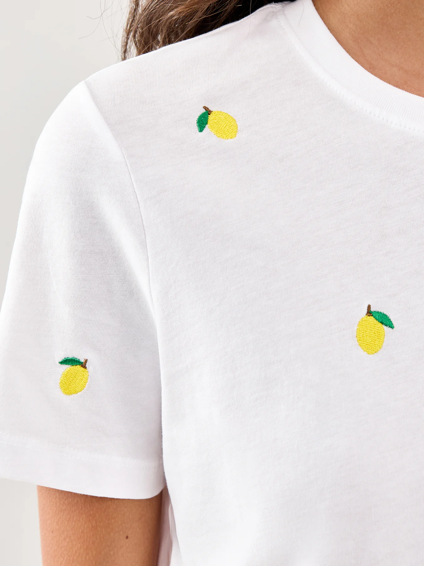 Crew Neck T-Shirt White - Image 3