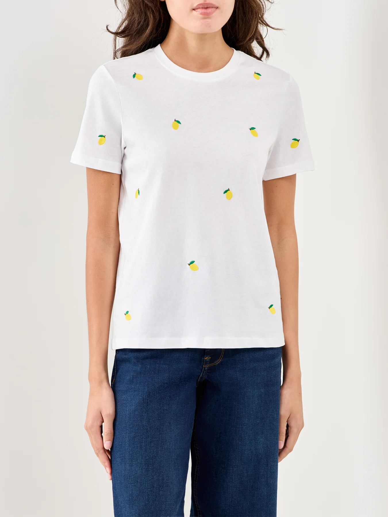 Crew Neck T-Shirt White - Image 4