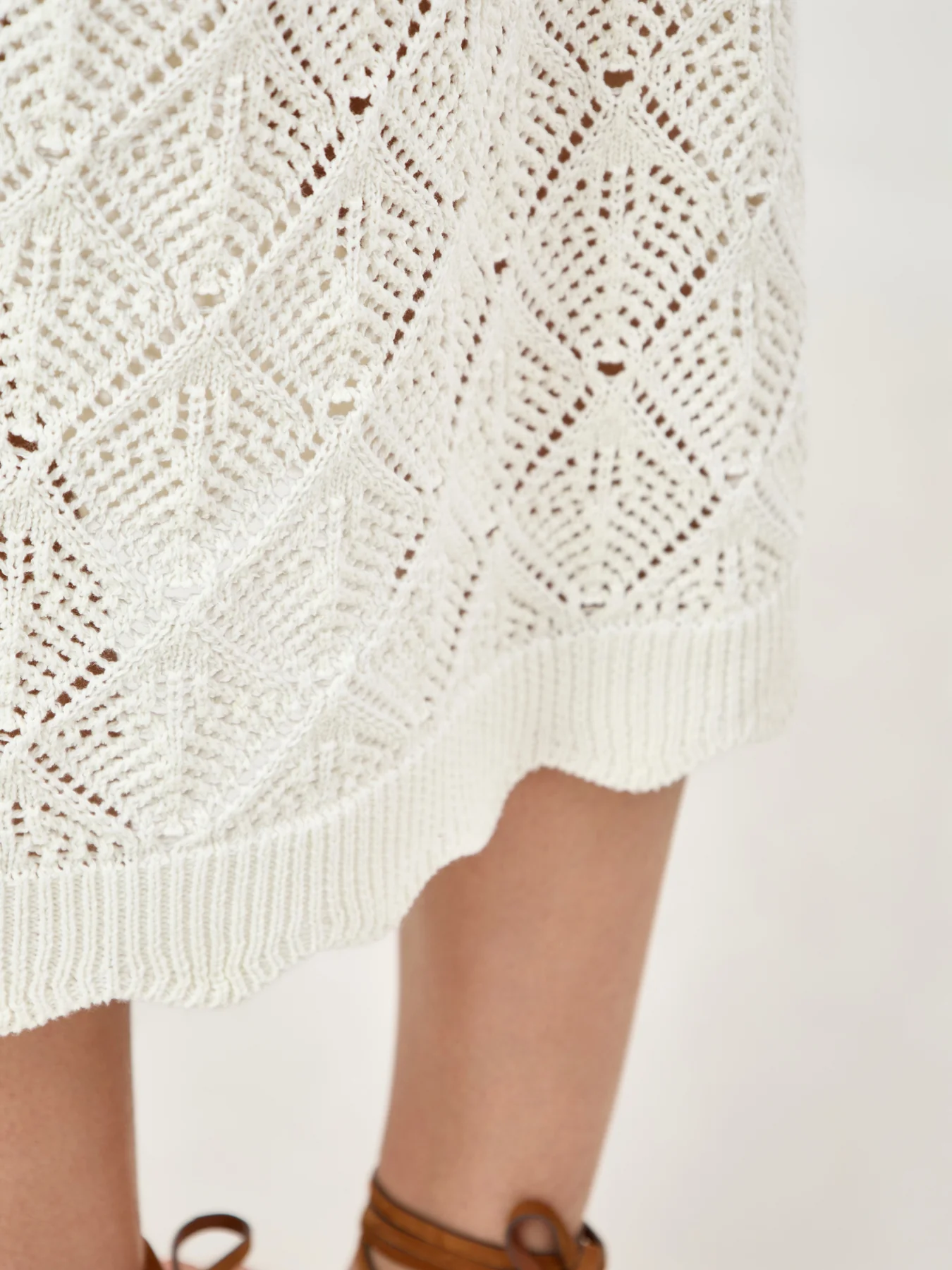 Sunflower Strap Midi Dress Cream - Image 3