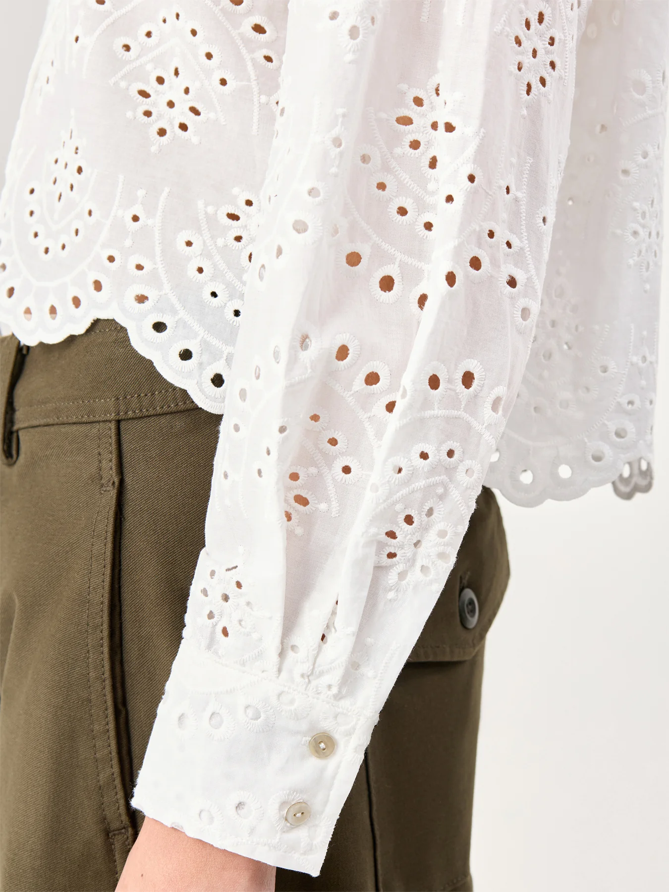 Long Sleeve Shirt White - Image 3