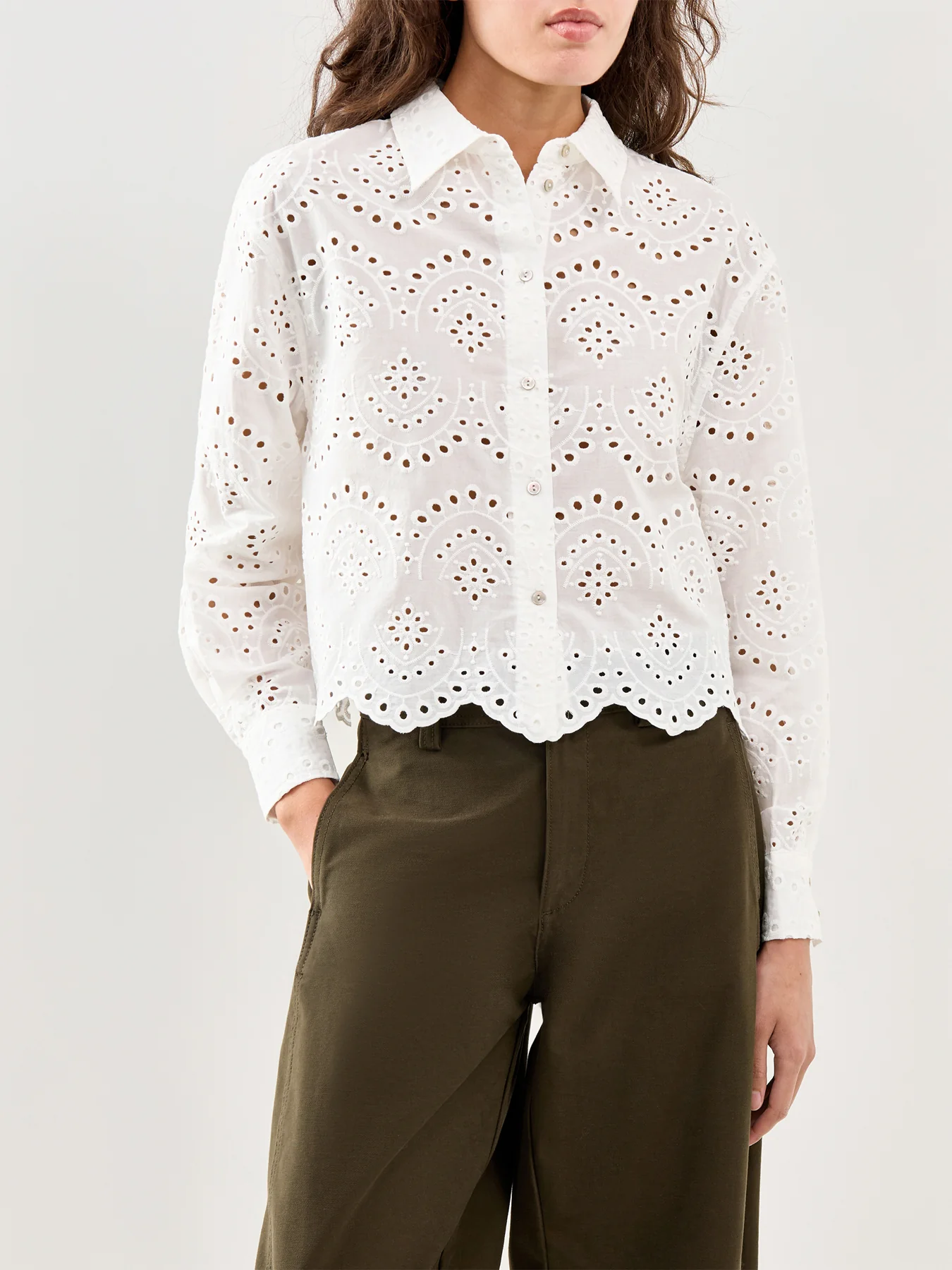 Long Sleeve Shirt White - Image 4
