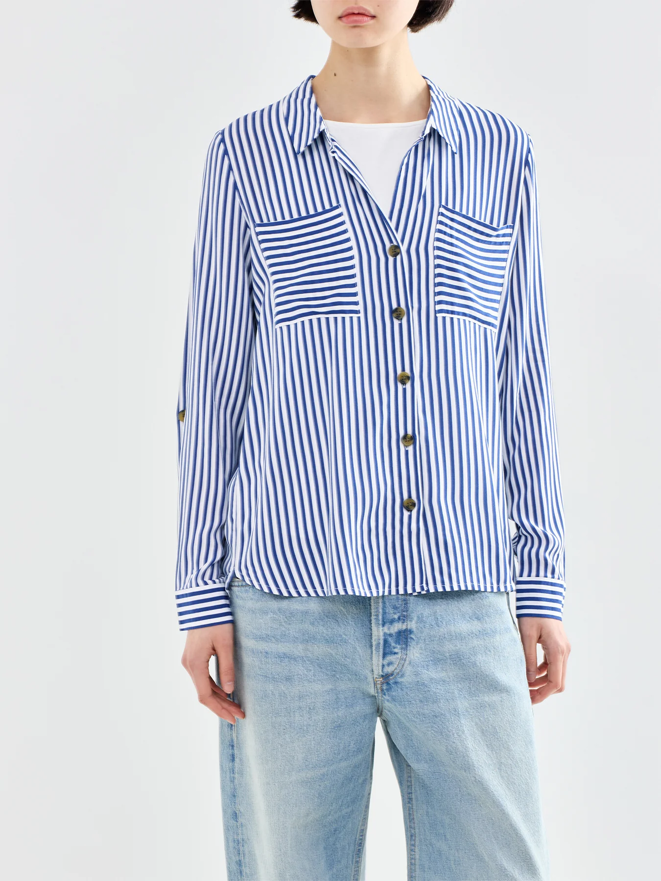 Yasmin Striped Shirt Blue - Image 4