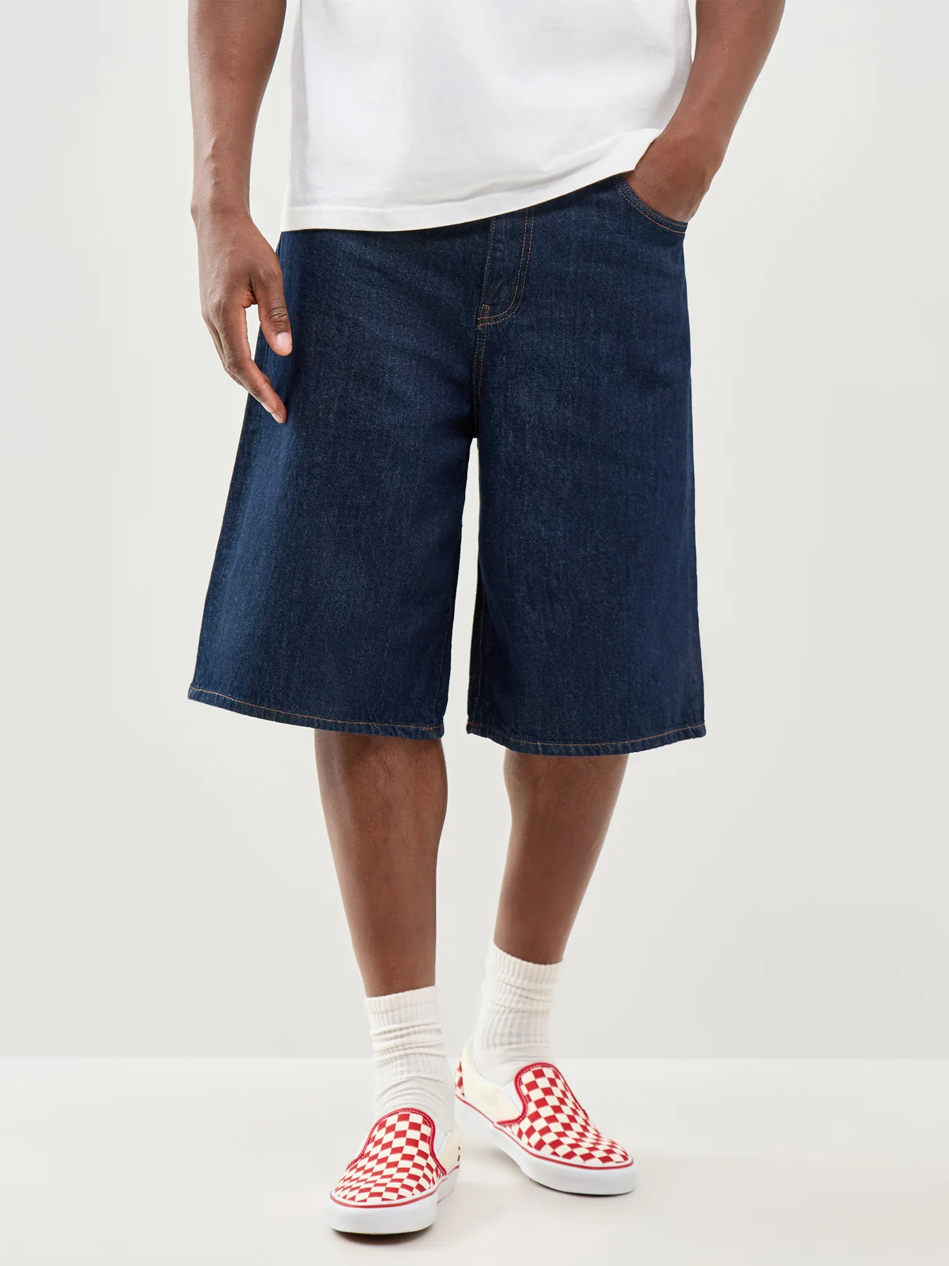 Onscarl Balloon Rinse 6916 Denim Shorts Blue - Image 4