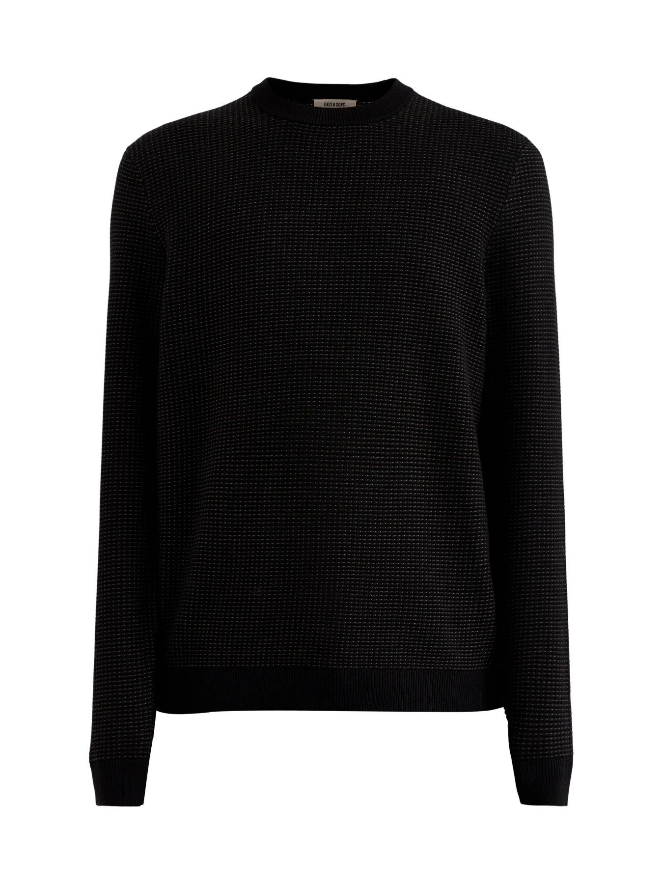 Onsdave Regular Long Sleeve Crew Neck Knit Black