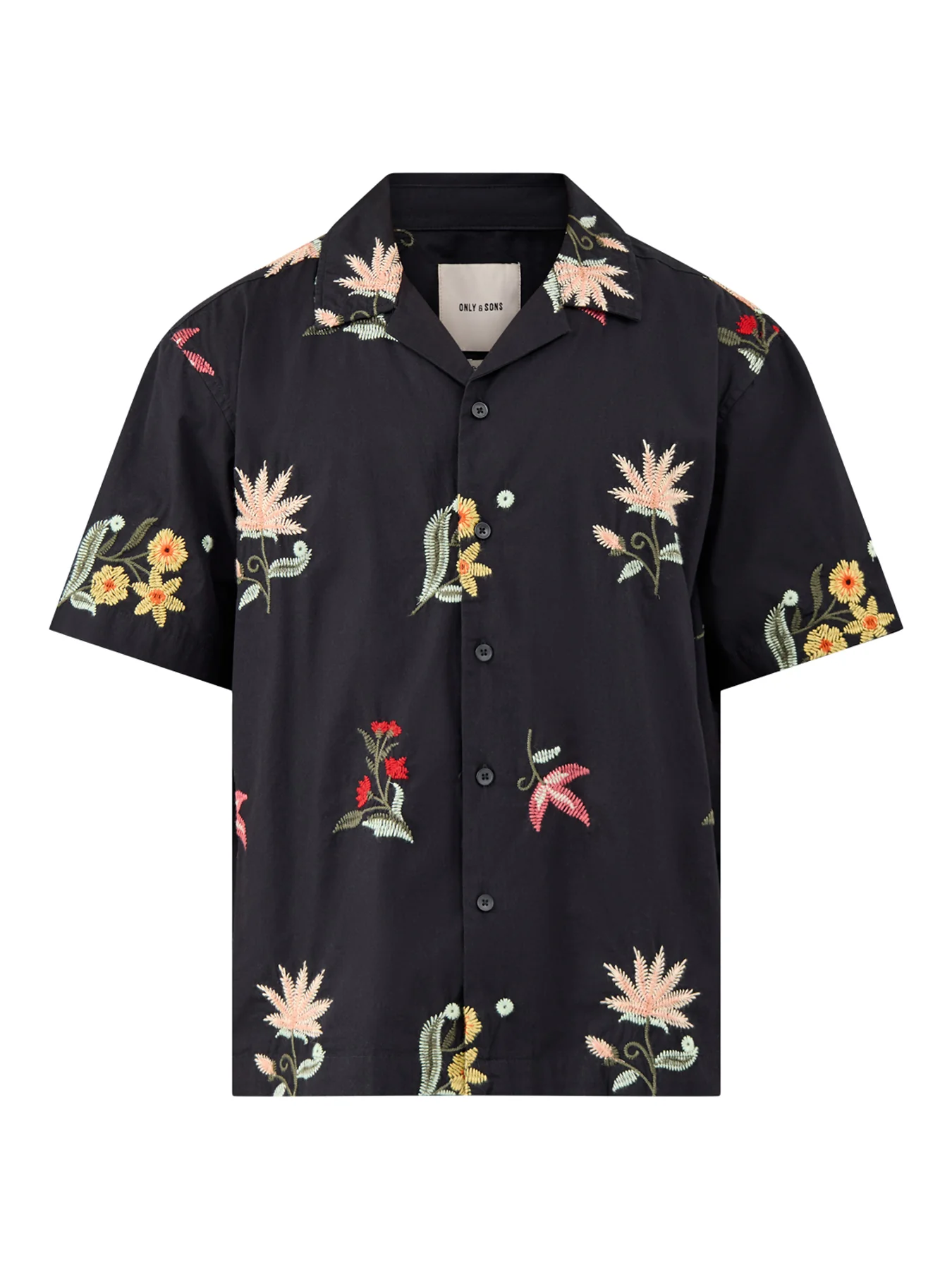 Edward Relaxed Short Sleeve Shirt Black