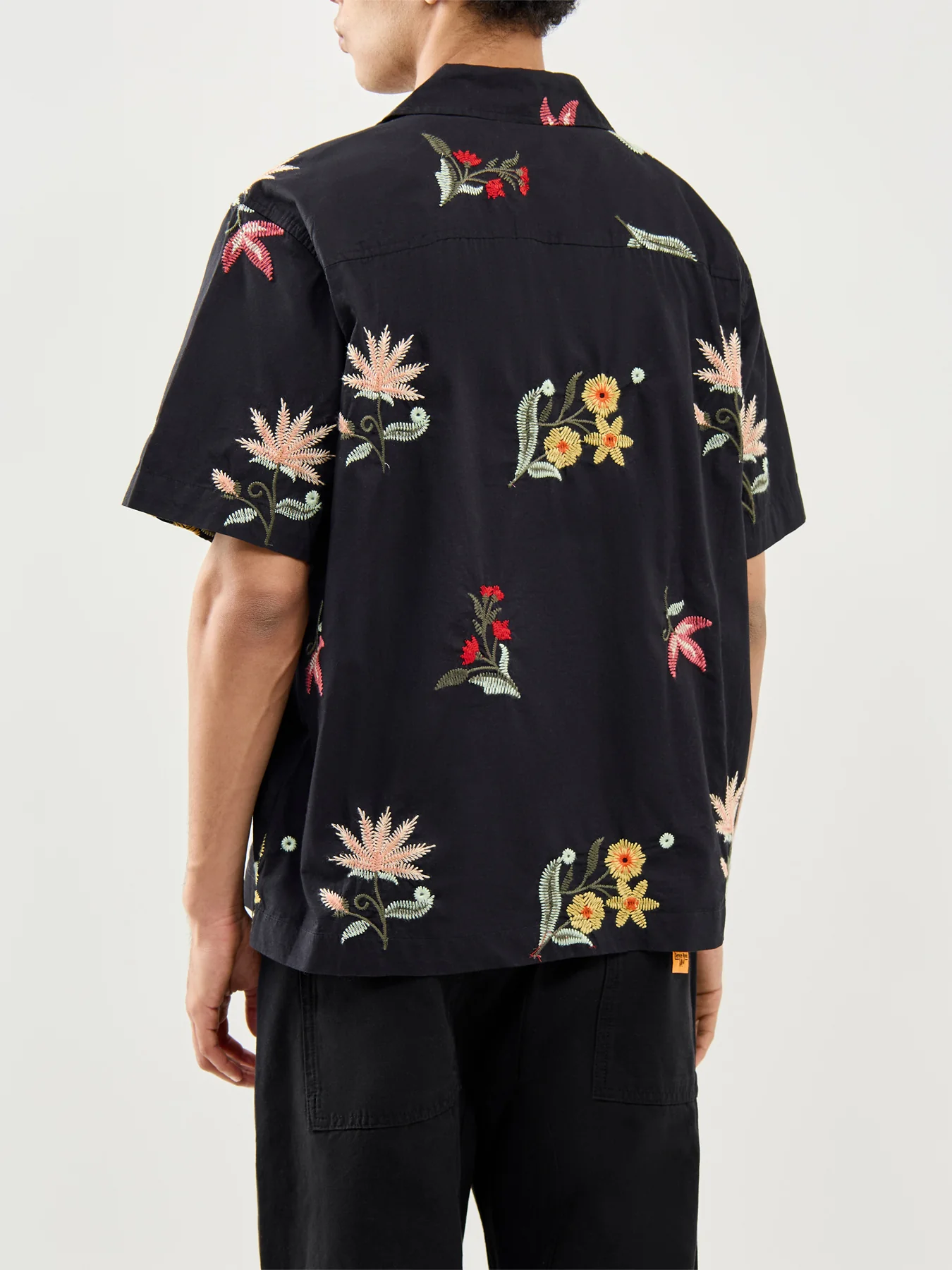 Edward Relaxed Short Sleeve Shirt Black - Image 5