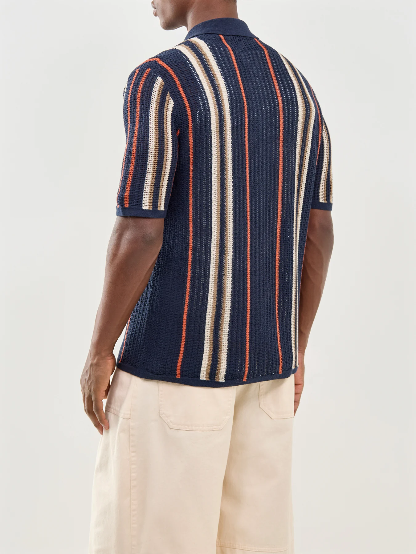 Onsleon Short Sleeve Knit Shirt Navy - Image 5