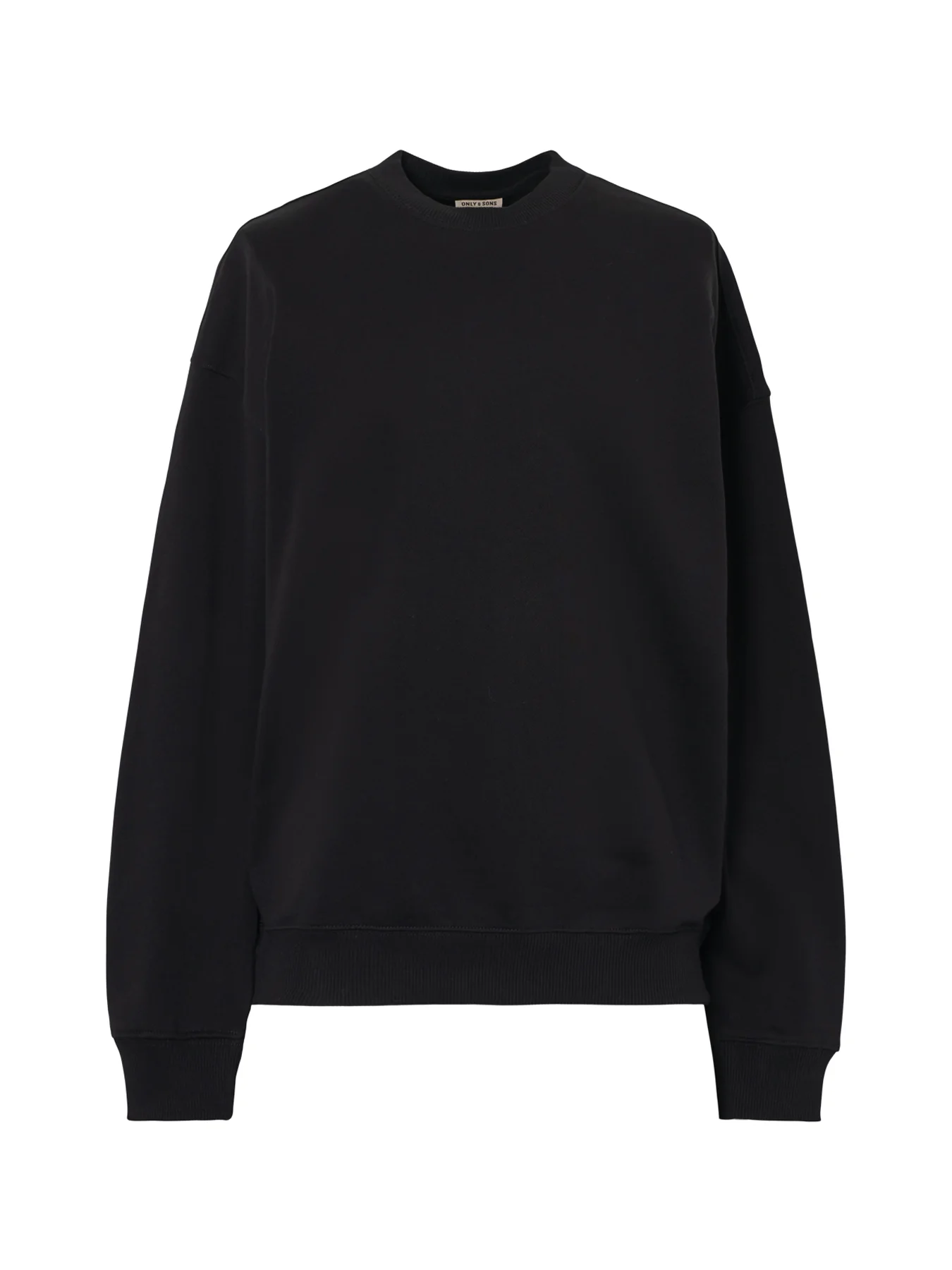 Lucas Oversized Long Sleeve Sweatshirt Black