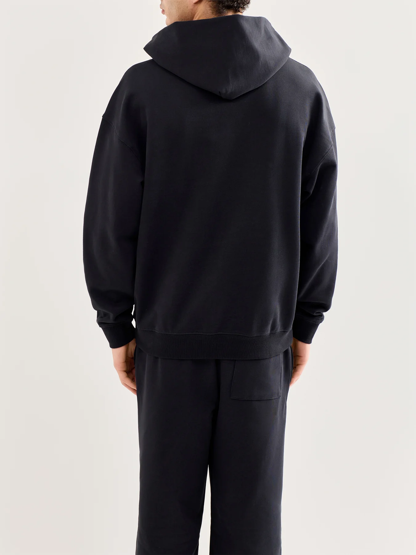 Lucas Oversized Long Sleeve Hoodie Black - Image 5