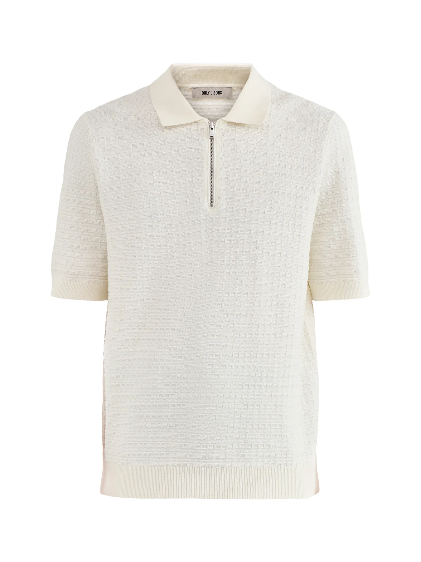 Menu Structure Polo Shirt Beige