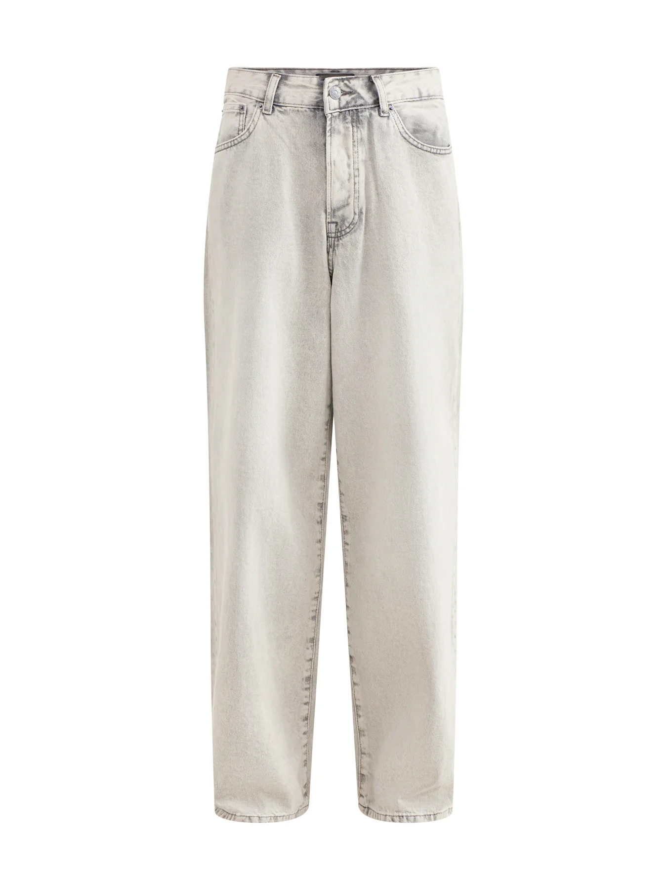 Remi Wide Leg Denim Trousers Grey