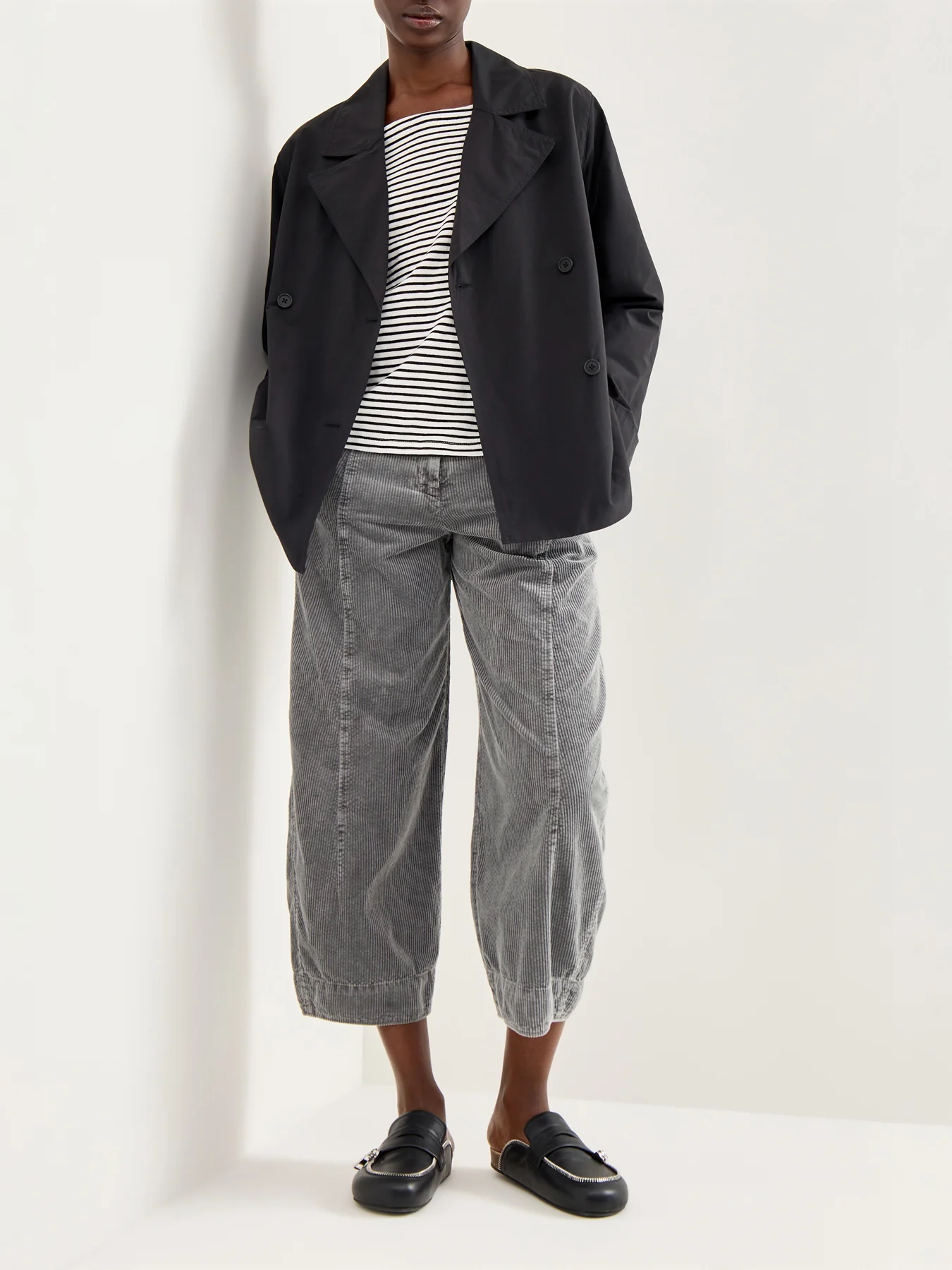 Hose 517 Cotton Trouser Grey - Image 2