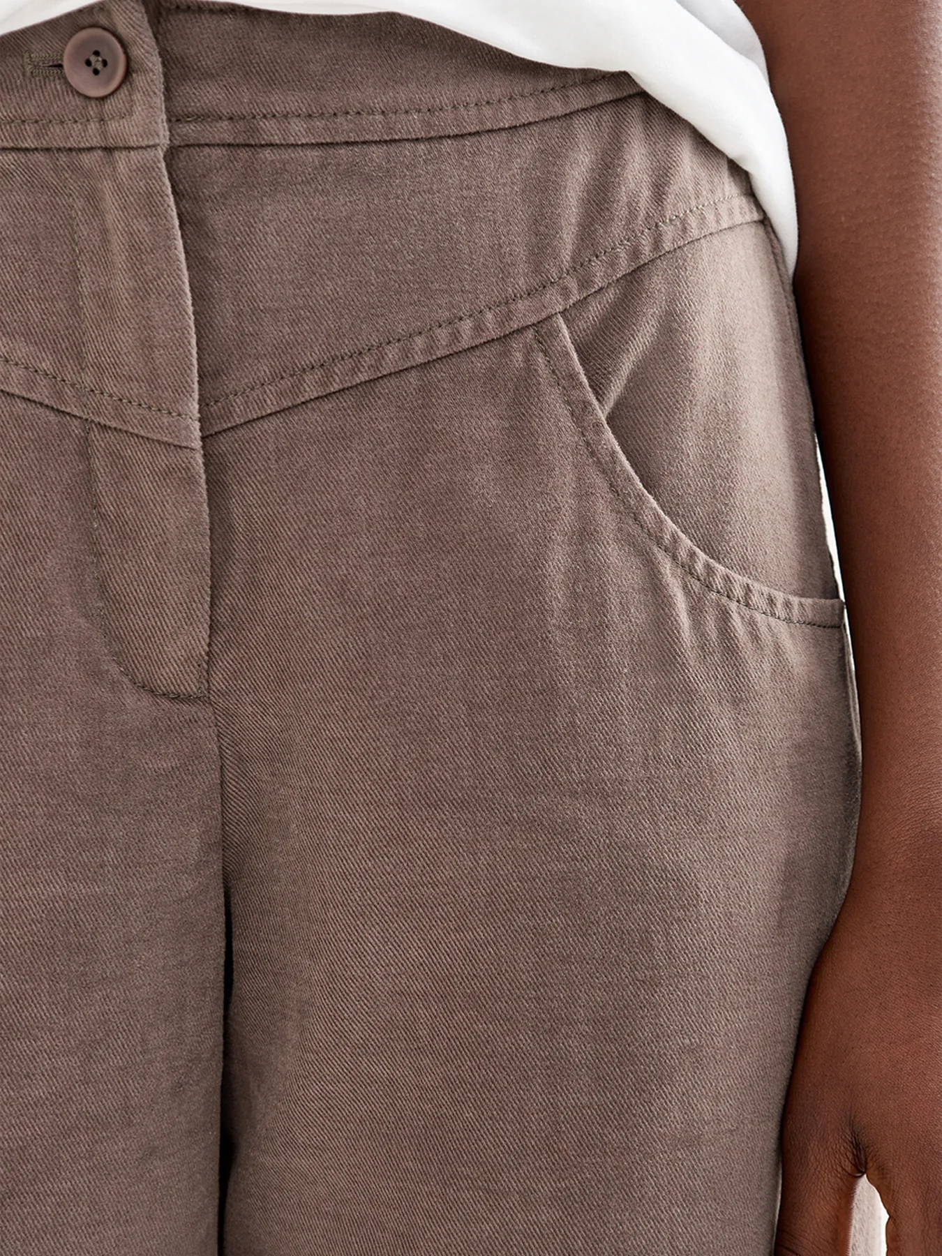 Hose 534 Cotton Trouser Wash Brown - Image 3
