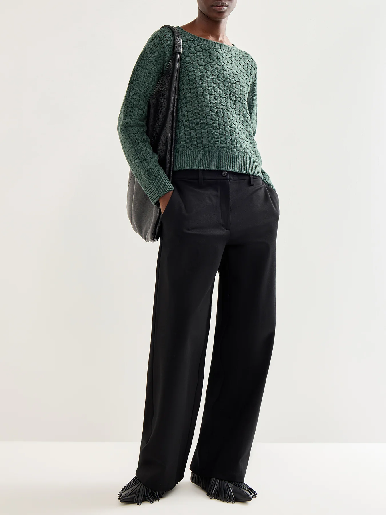 Pullover 525 Cotton Long Sleeves Green - Image 2