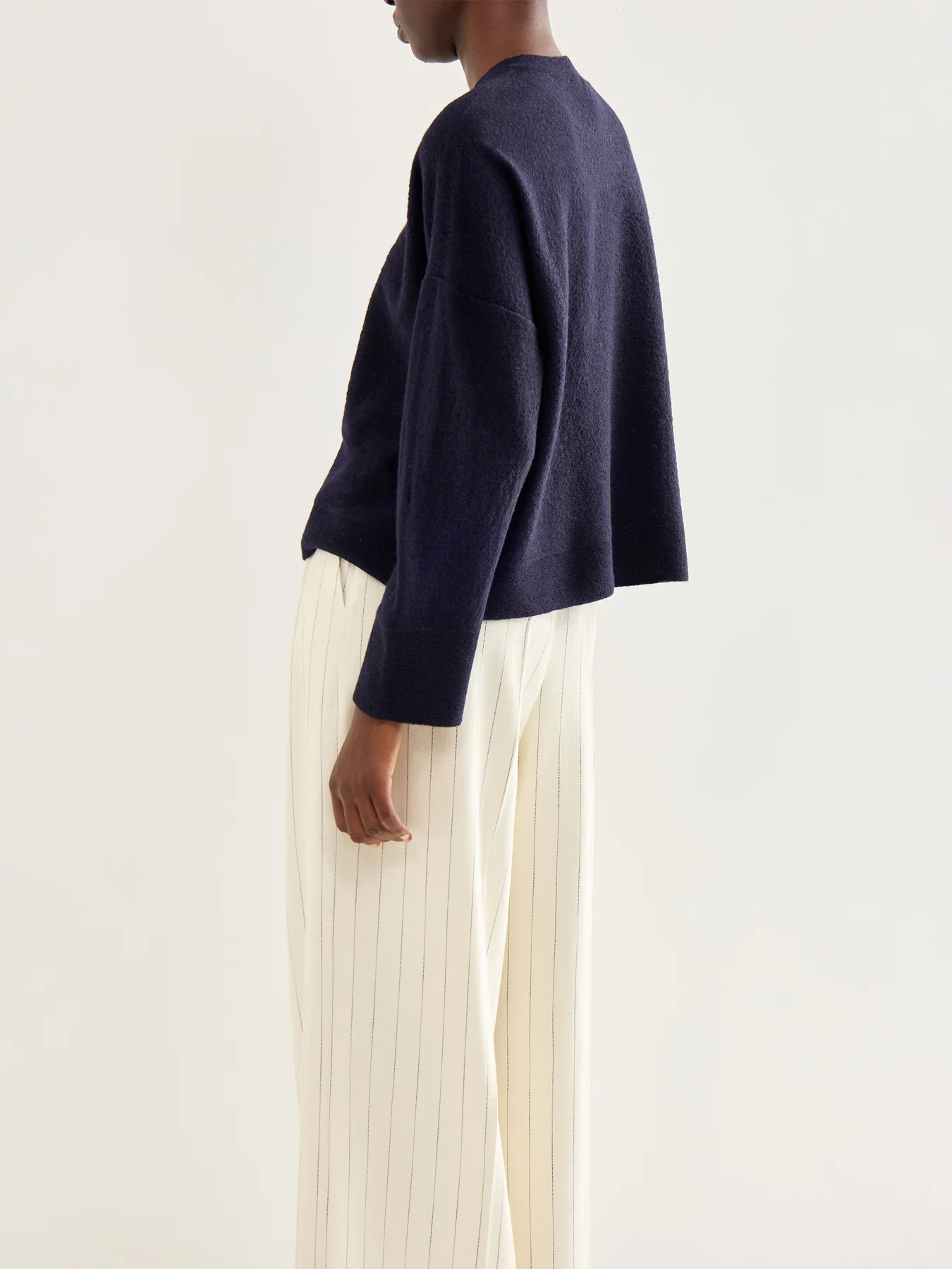 Pullover 537 Cotton Long Sleeves Navy - Image 5