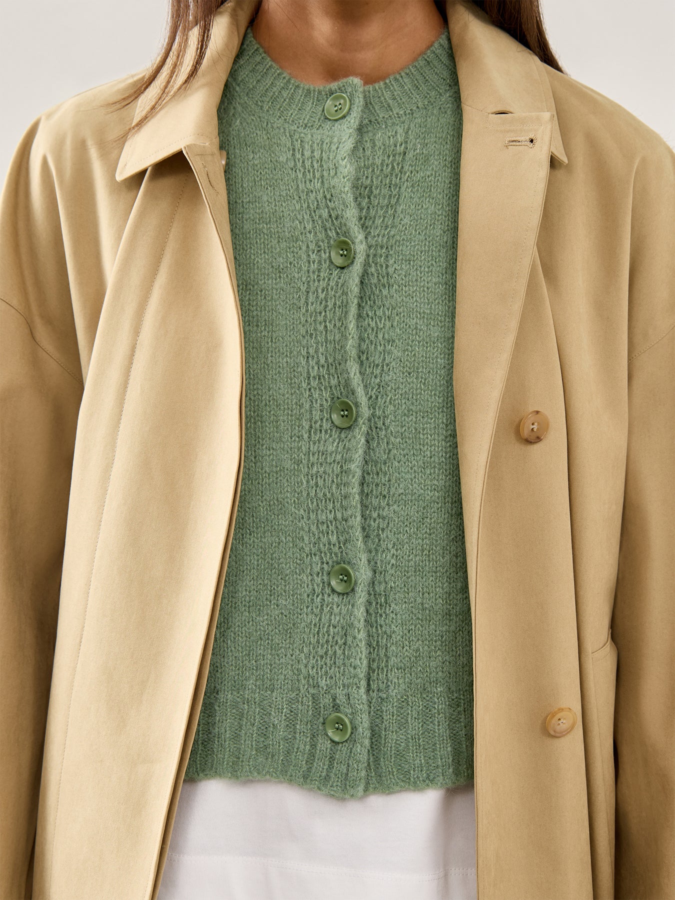 Weste 504 Cardigan Green - Image 3