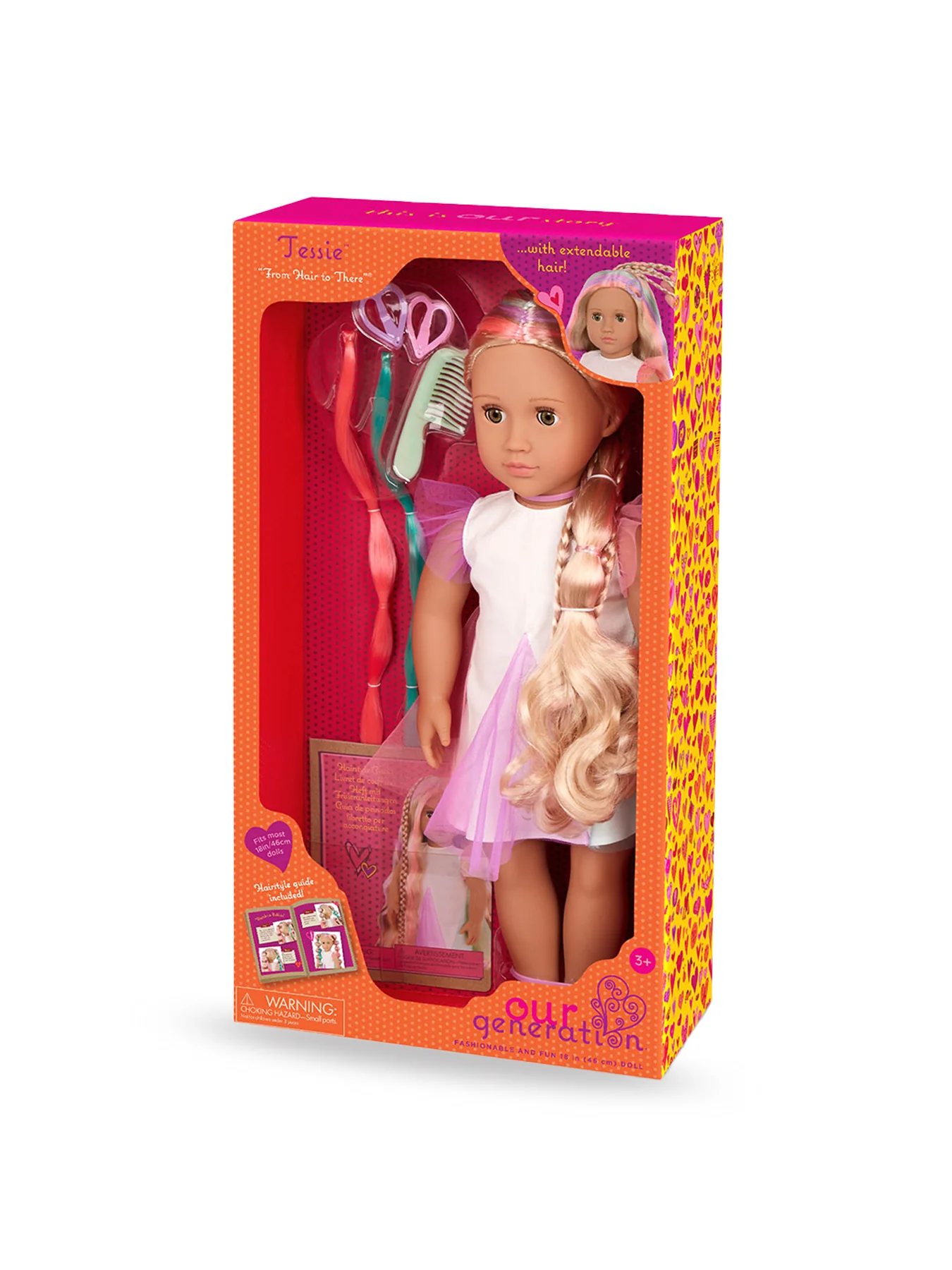 Tessie Rainbow Hair Grow Doll