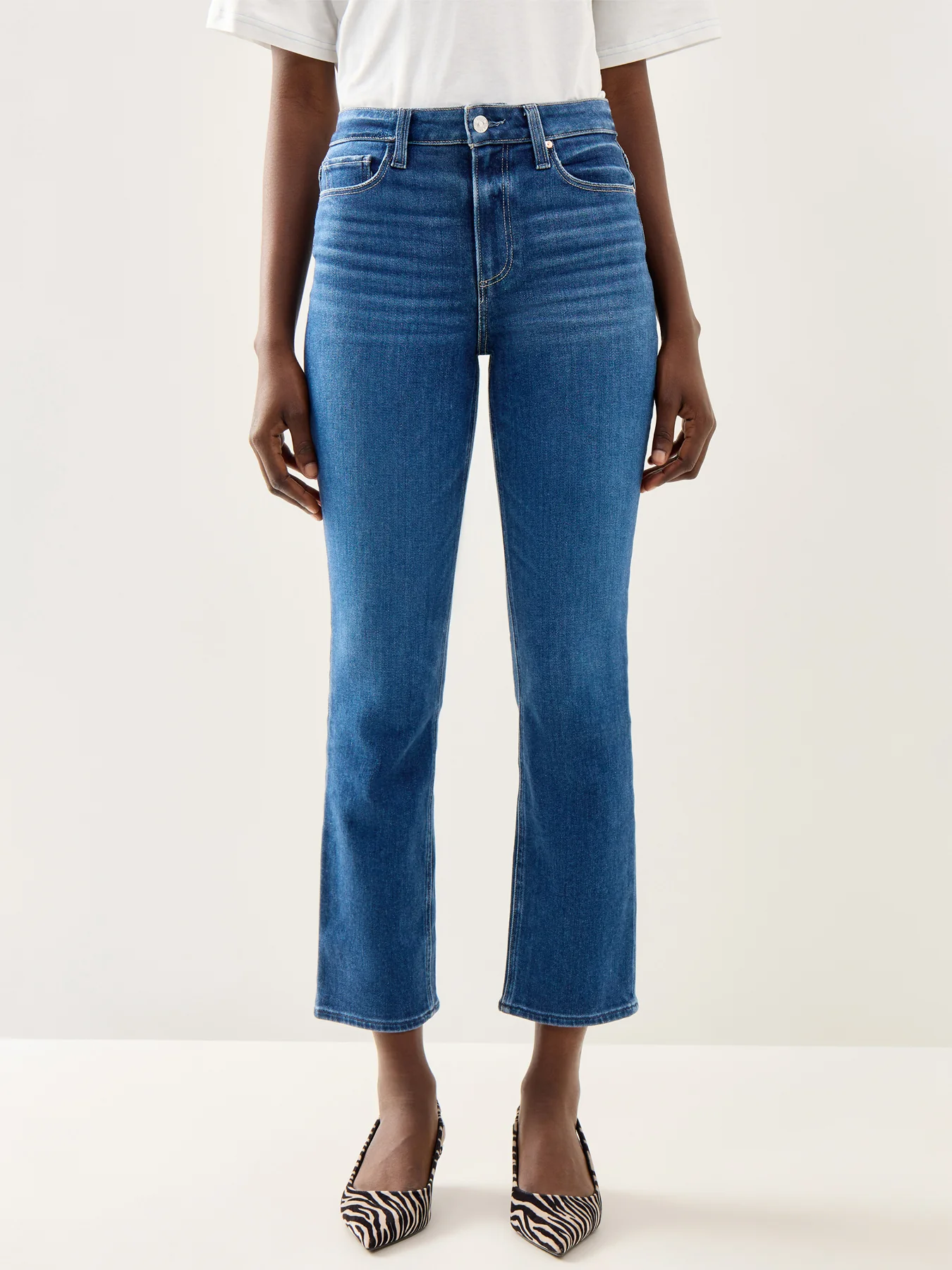Cindy High Rise Straight Jean Blue - Image 4