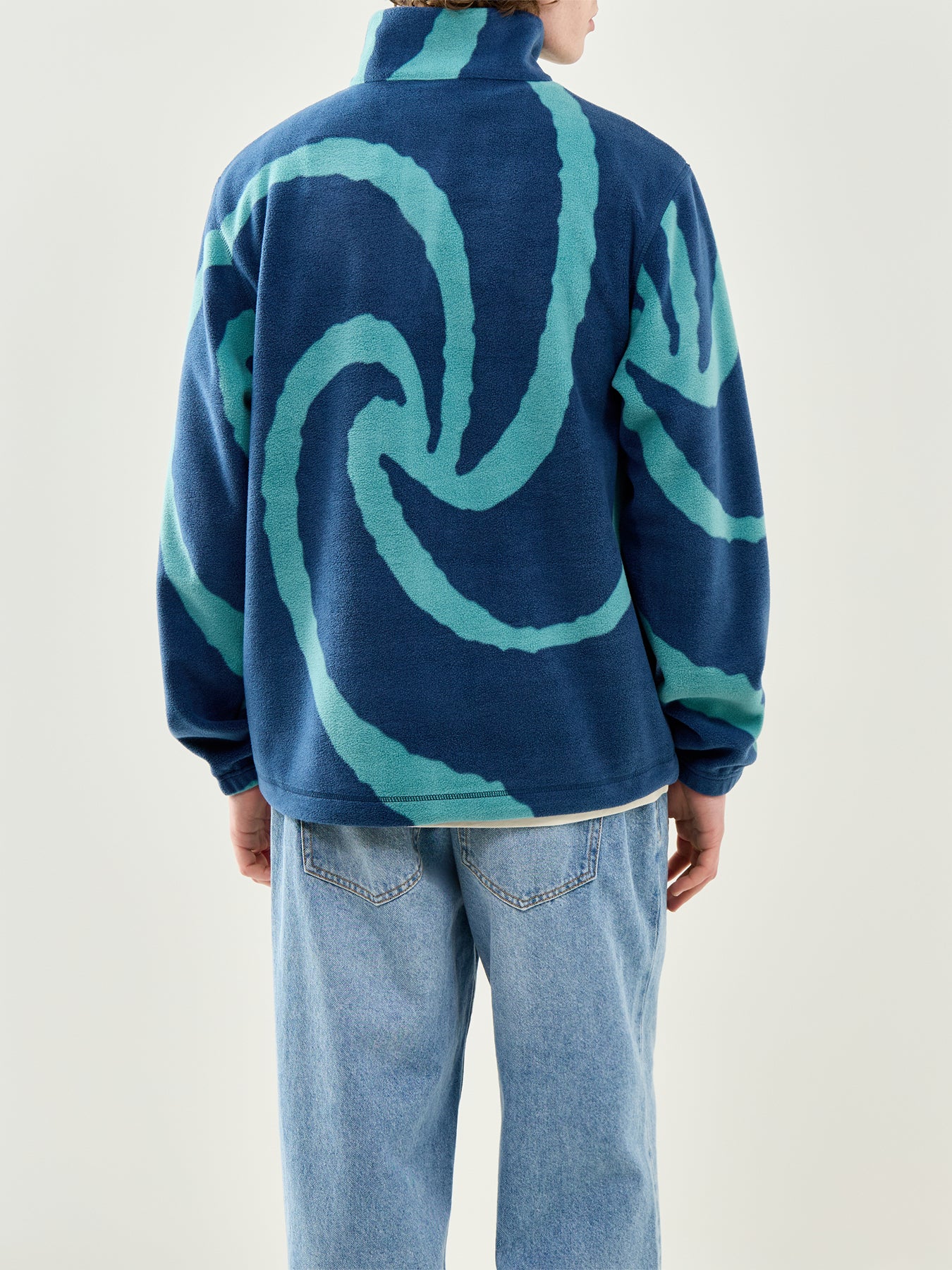 Chevy 1/4 Zip Fleece Blue - Image 5