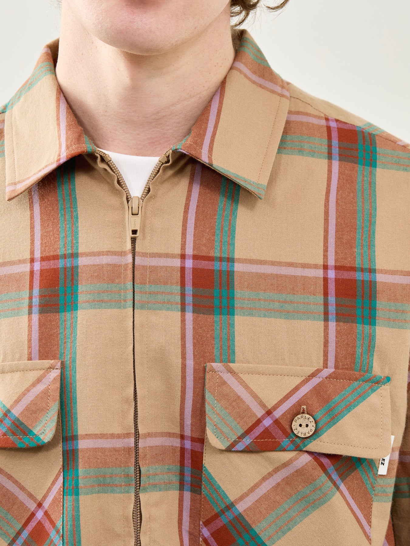 Portland Long Sleeve Shirt Neutral - Image 3