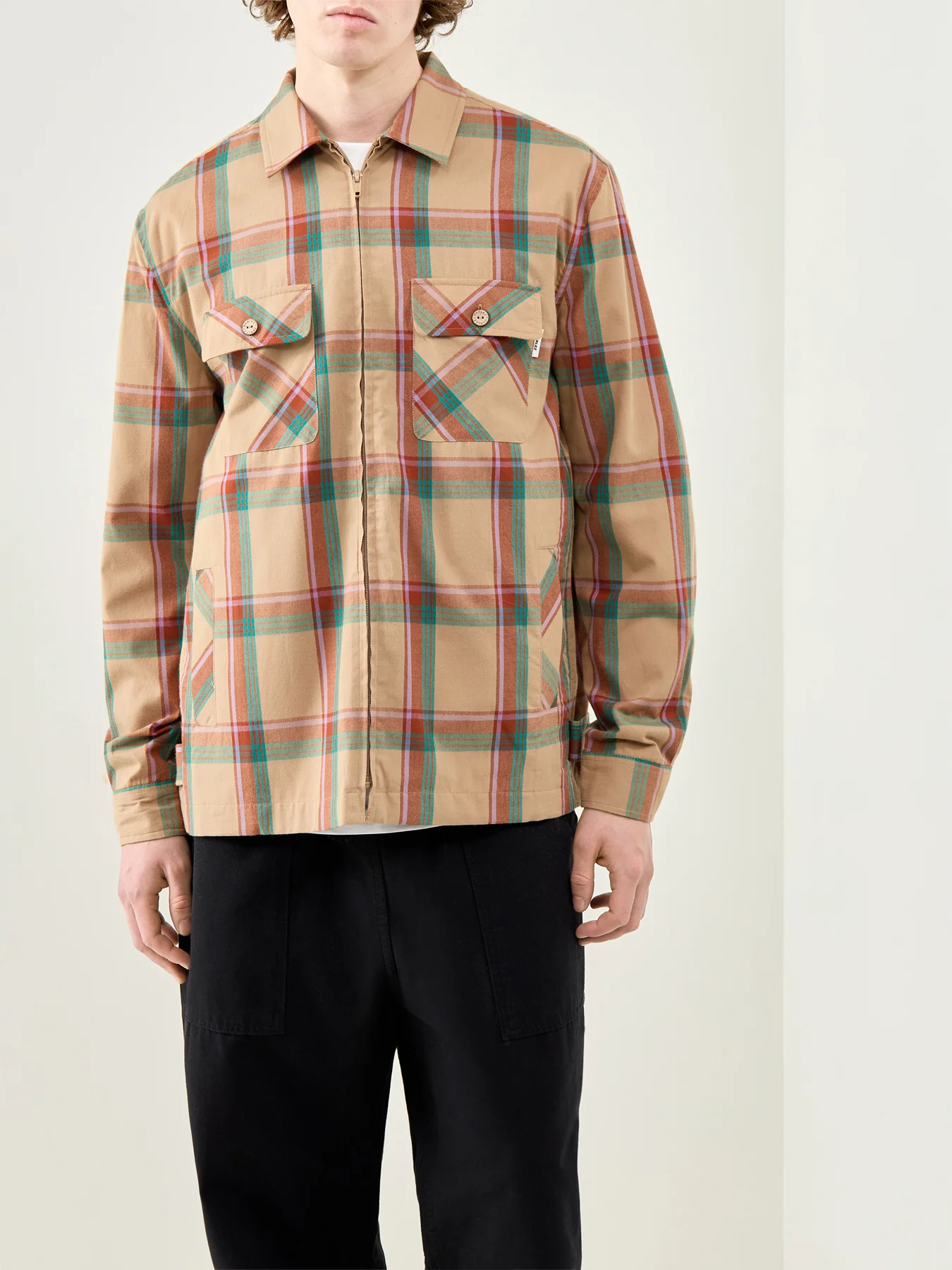 Portland Long Sleeve Shirt Neutral - Image 4