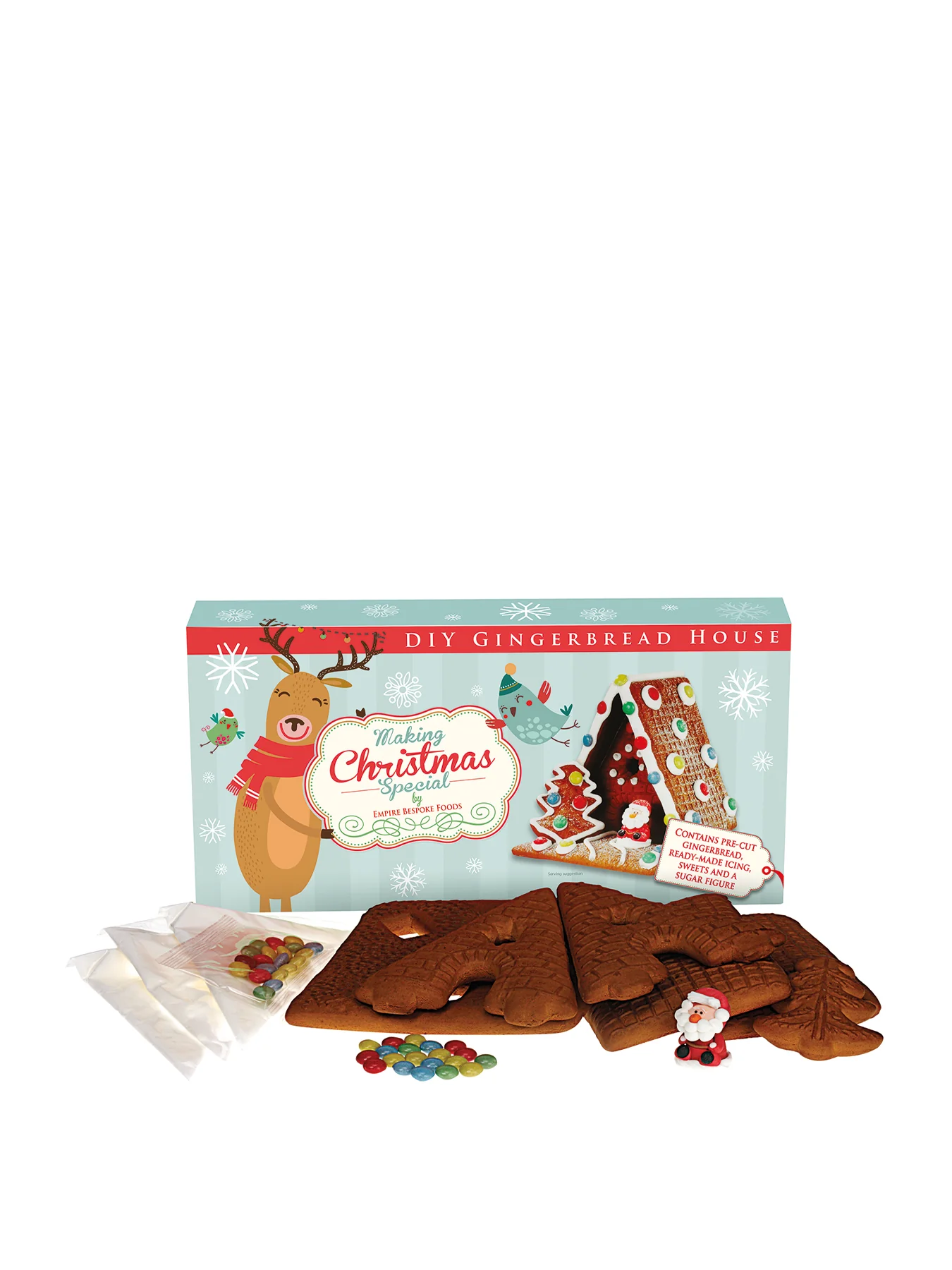 Build & Decorate it yourself Large Gingerbread house 650g