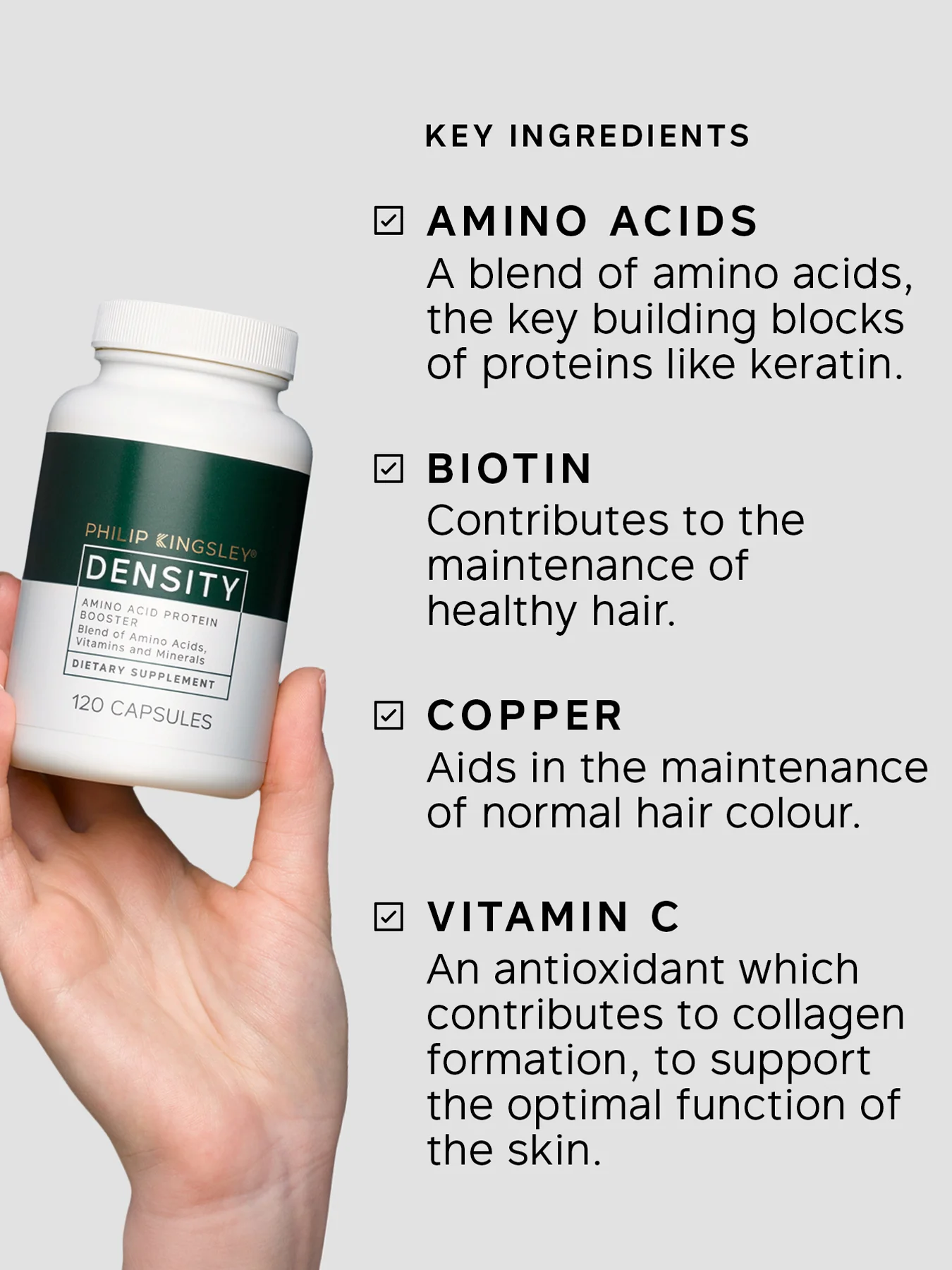 Density Amino Acid Protein Booster 120 Capsules - Image 4