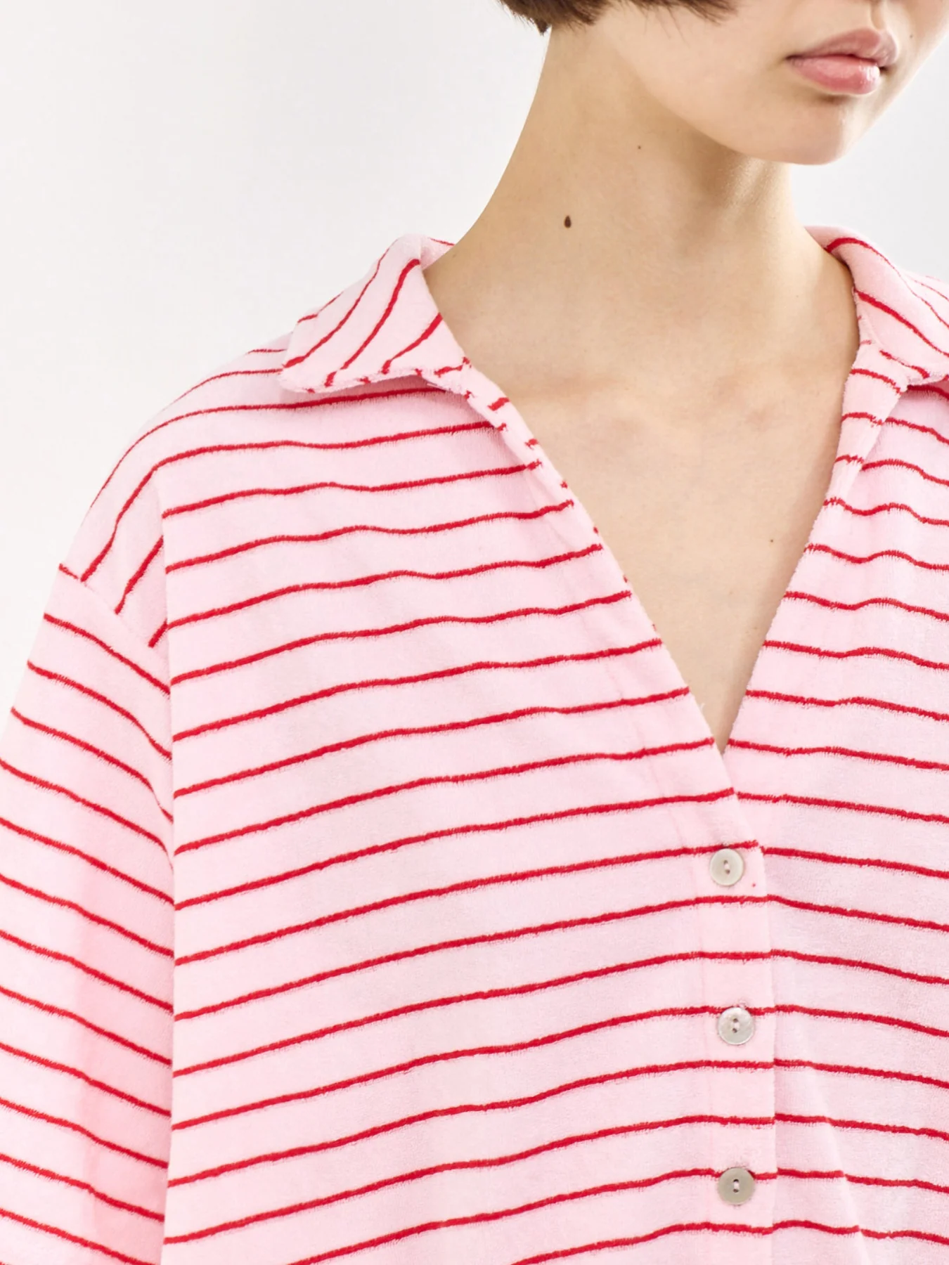 Kay Frotte Short Sleeve Shirt Multi - Image 3