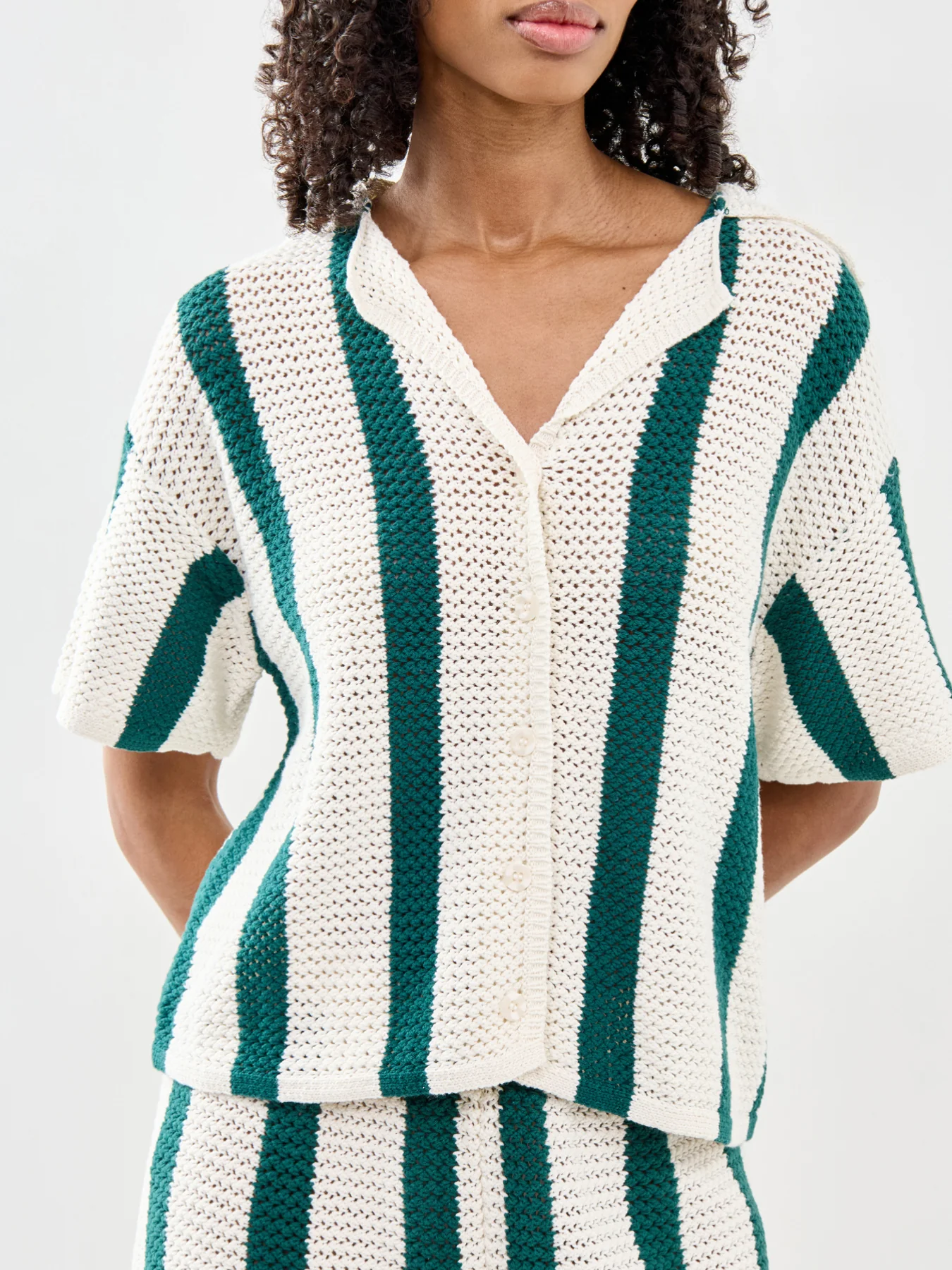 Kenzie Short Sleeve Shirt Green - Image 3