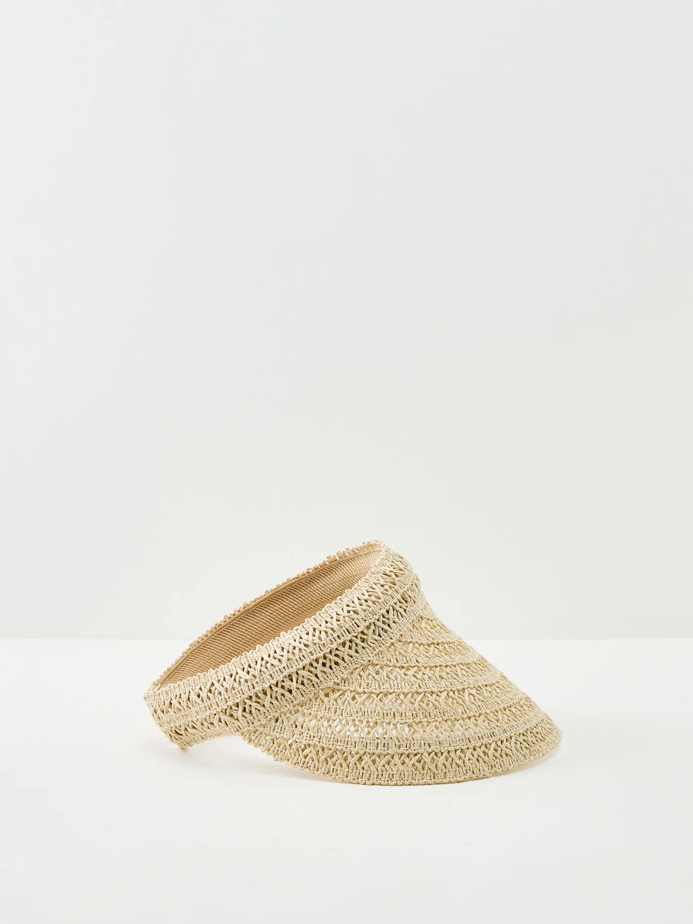 Pcbonnie Straw Cap Hat Beige - Image 2