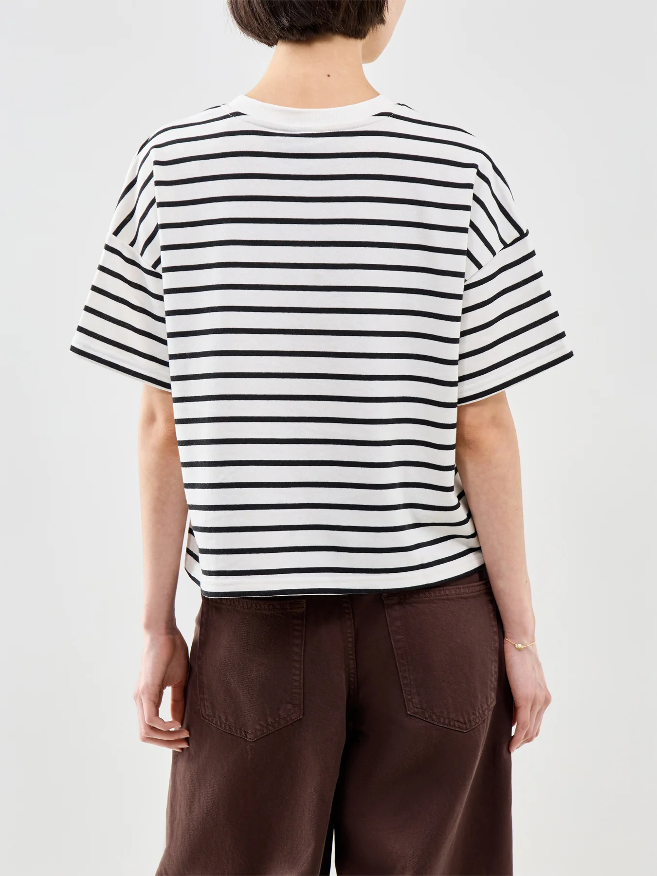 Chilli Stripe T-Shirt White - Image 5